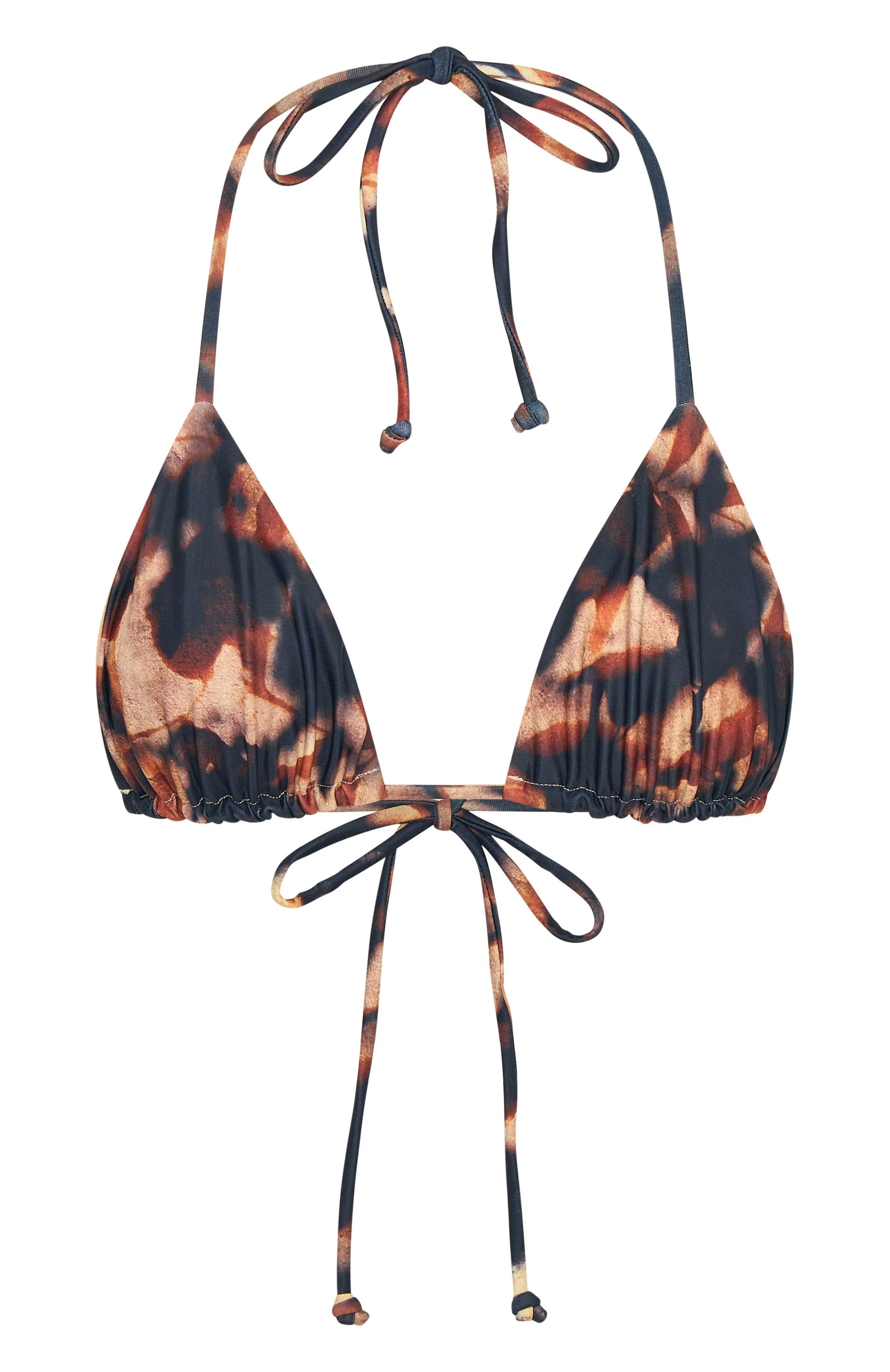 Golden Hour Bikini Top Autumn Leaves - luluinthesky