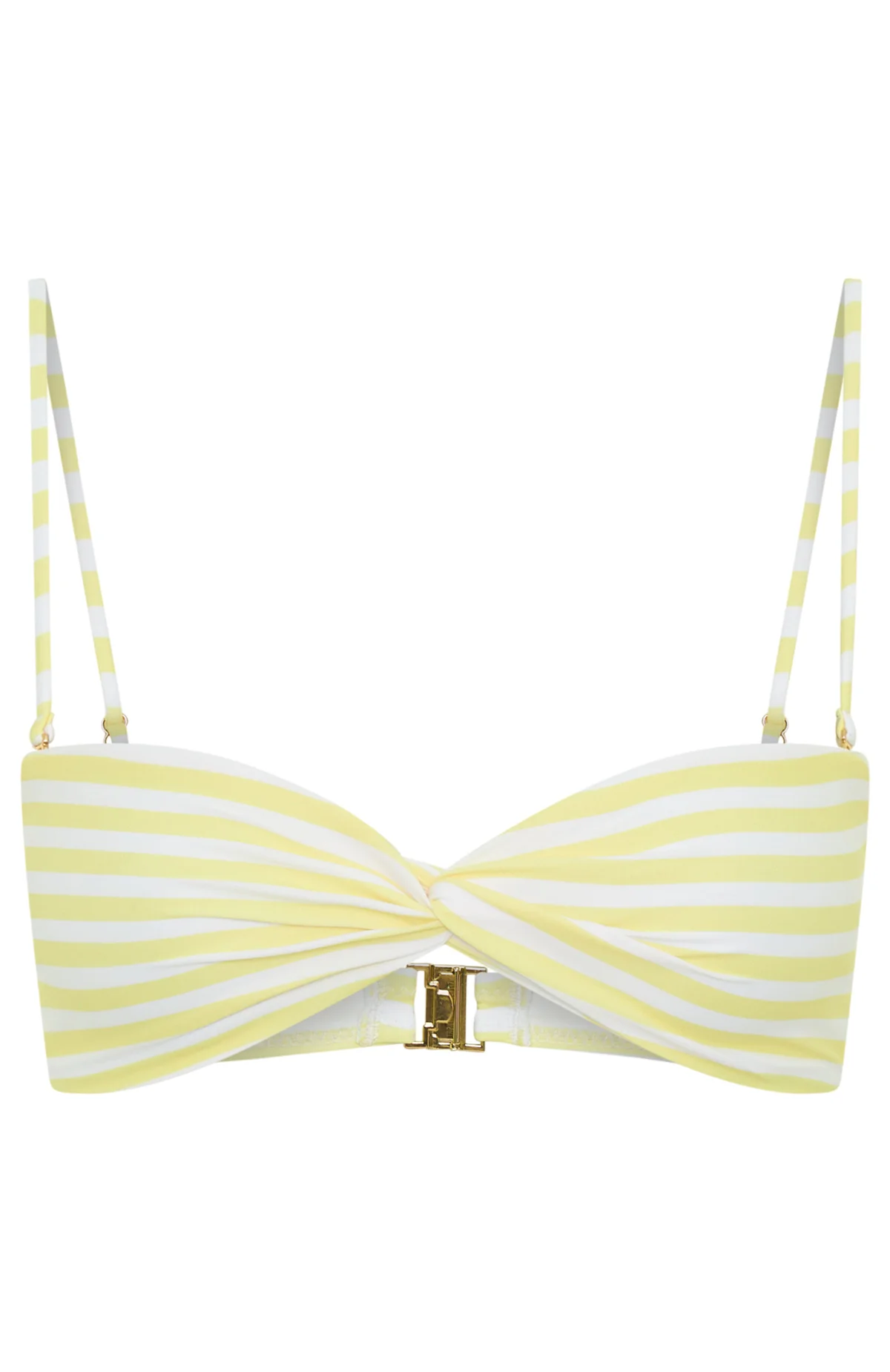 Kaya Bikini Top Lemoncello Stripe - luluinthesky