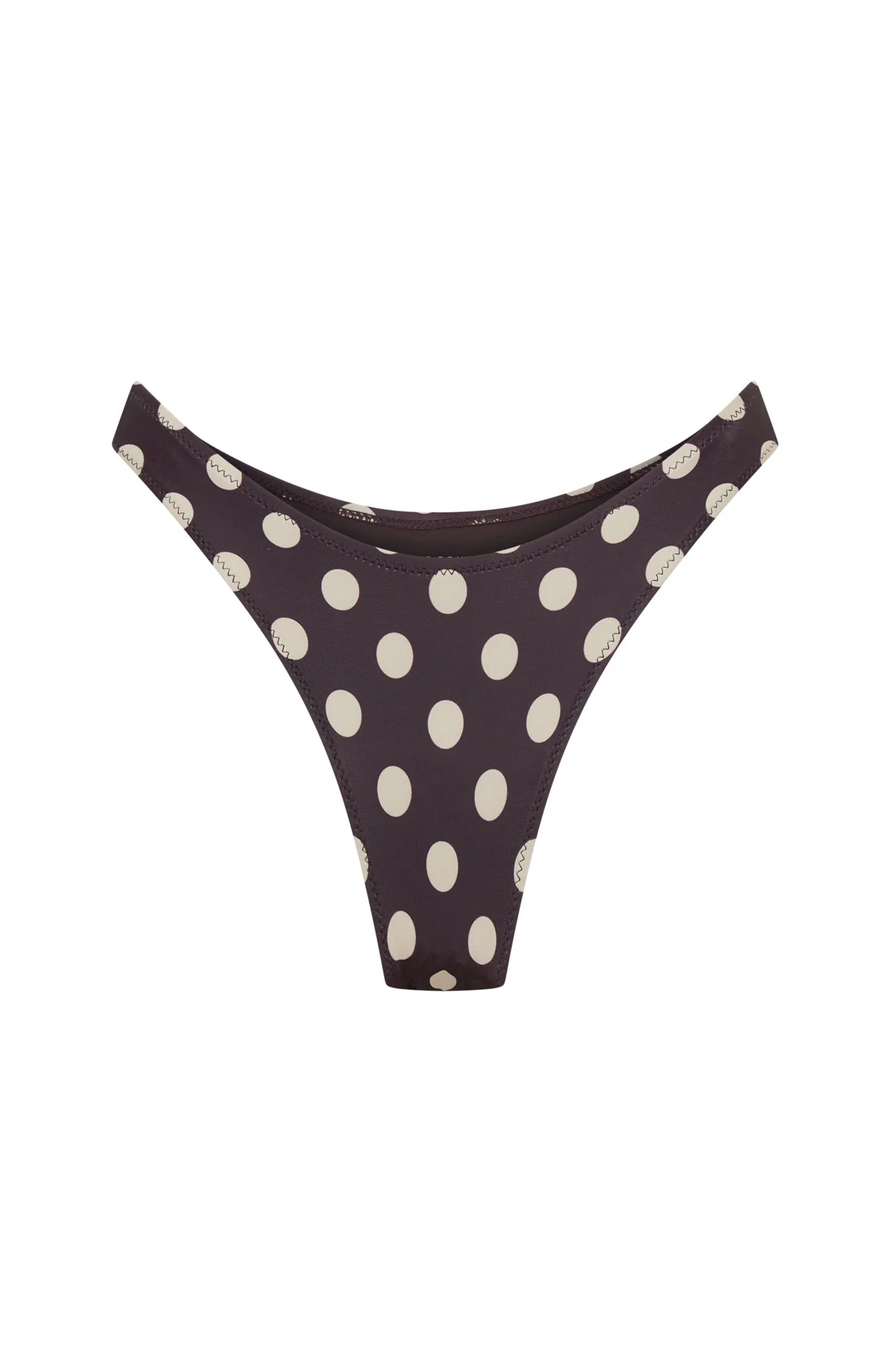 Washed Up Cheeky Bottoms Choc/Cream Polka Dot - luluinthesky