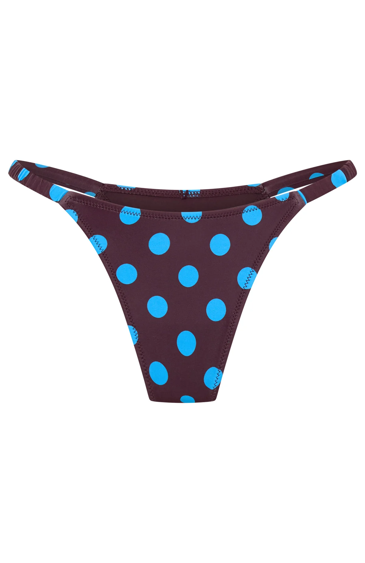 Amina Bottoms Cocoa Blue Polka Dot - luluinthesky
