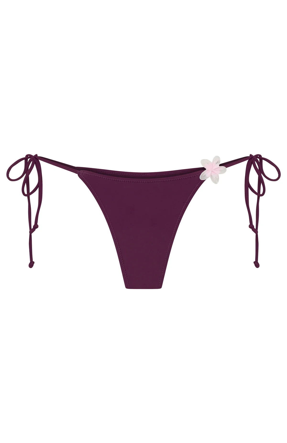Frangipani Bliss Bikini Bottoms Plum - luluinthesky