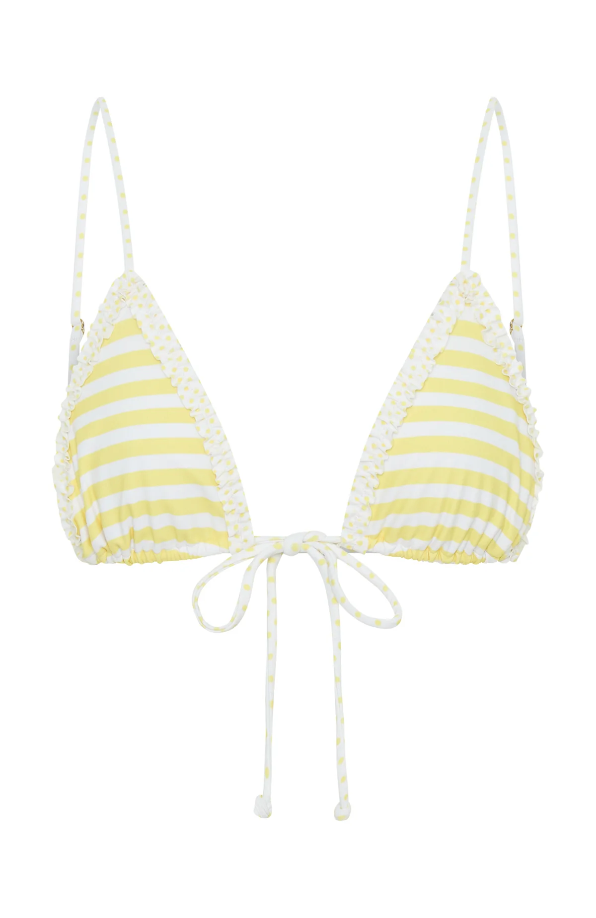 Noosa Bikini Top Lemoncello Stripe - luluinthesky