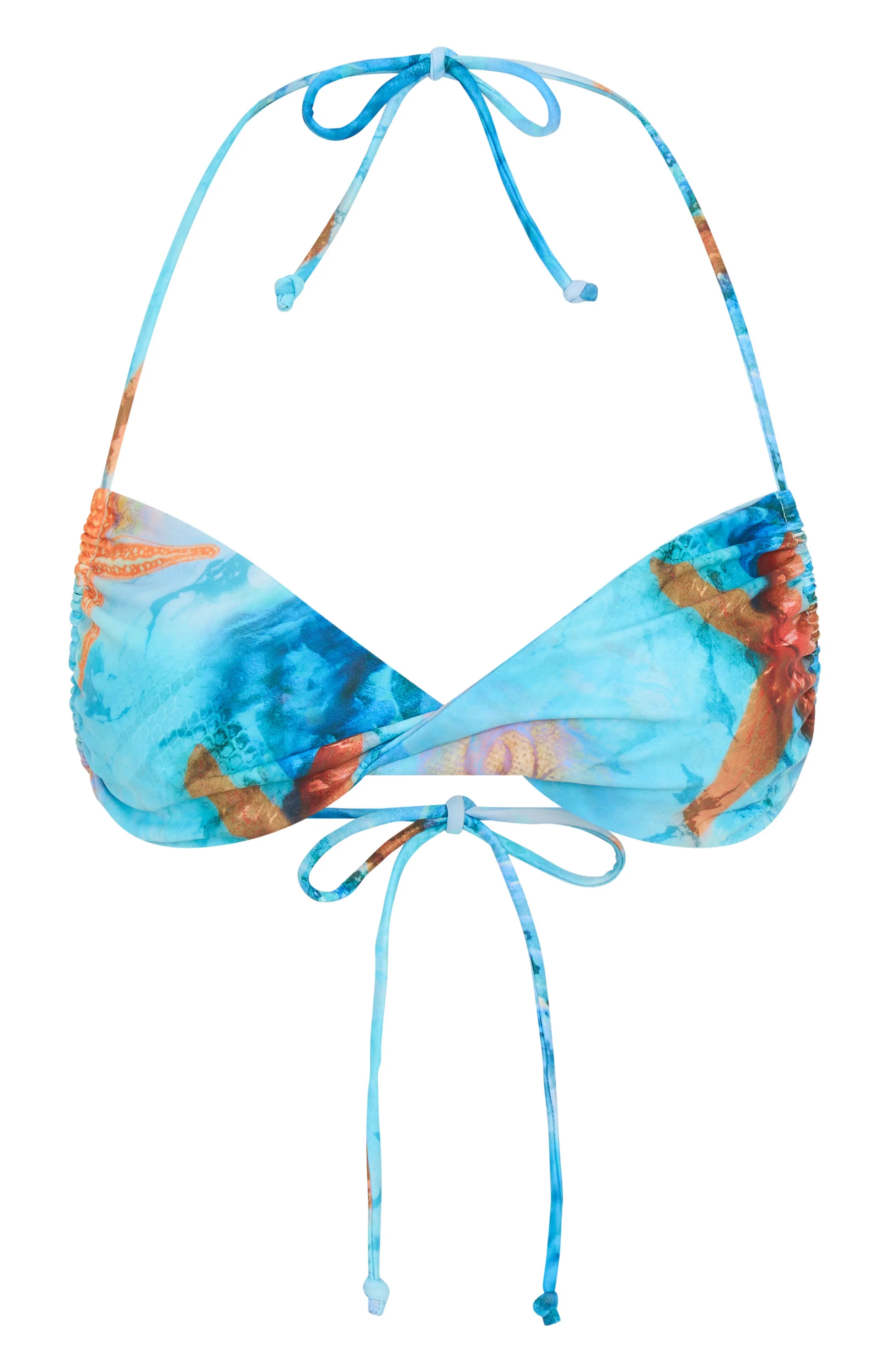 Mermaid Mood Bikini Top Coastal Treasure - luluinthesky