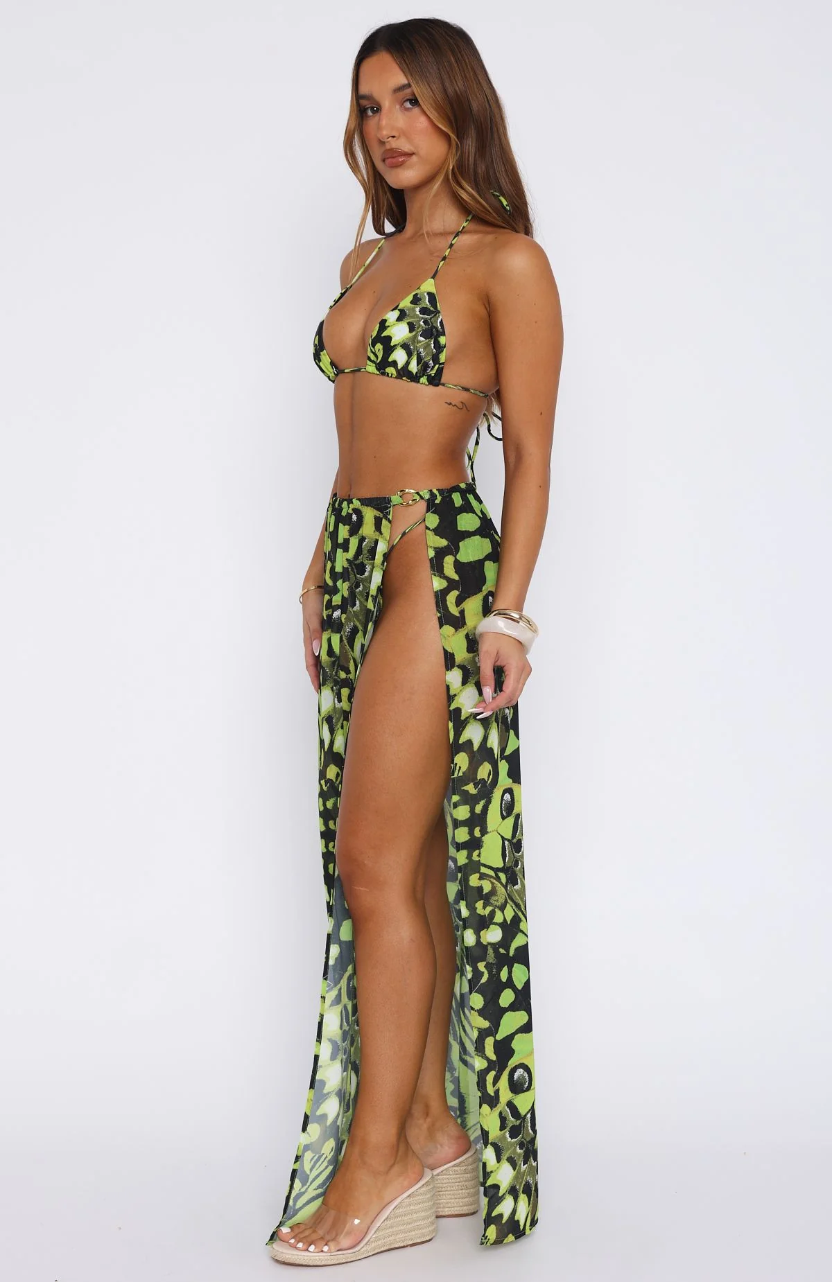 Tropical Life Sarong Lime Whisper - luluinthesky