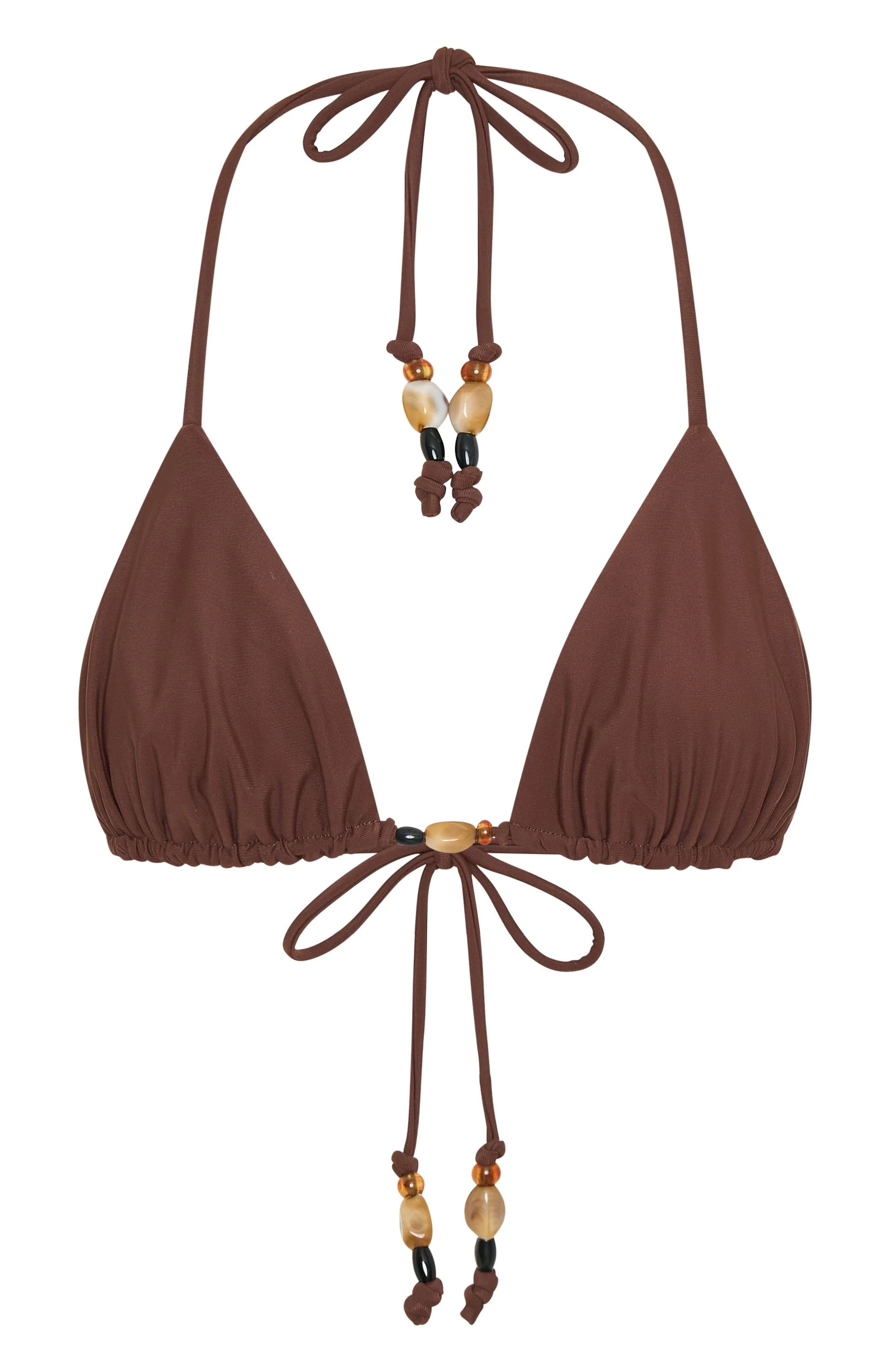Summer Anthem Bikini Top Chocolate - luluinthesky