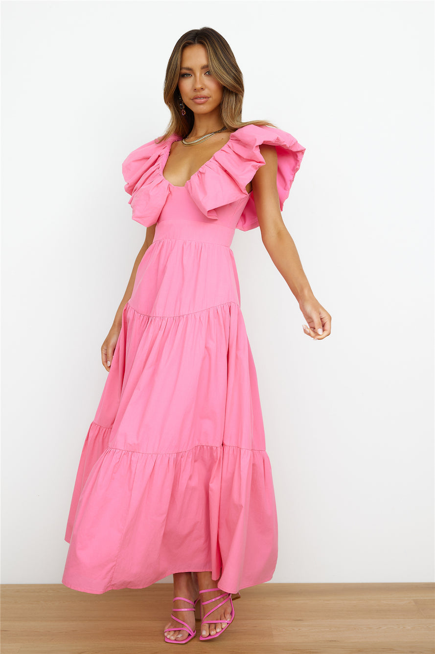 The Extra Girl Maxi Dress Pink