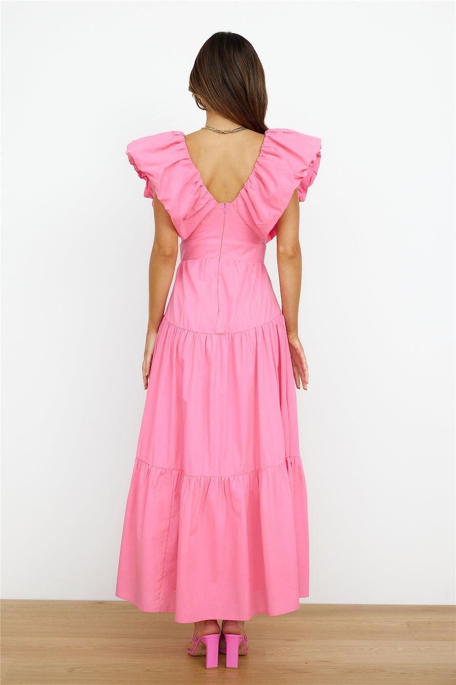 The Extra Girl Maxi Dress Pink