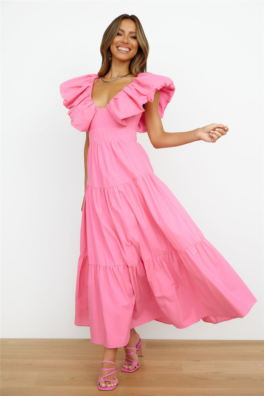 The Extra Girl Maxi Dress Pink