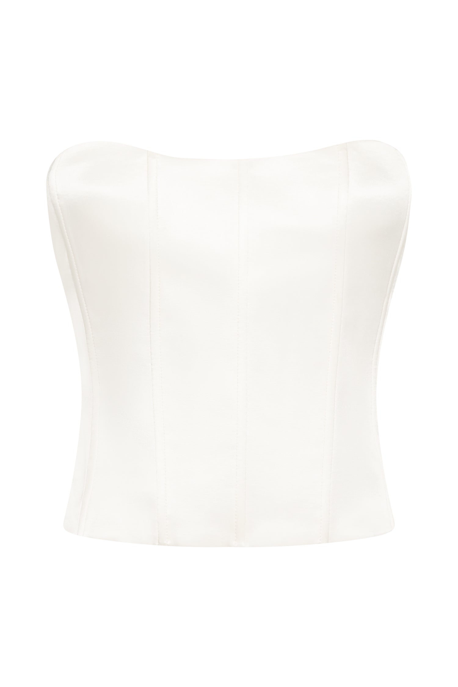 MESHKI Amaya Lace Up Corset Top - Bone