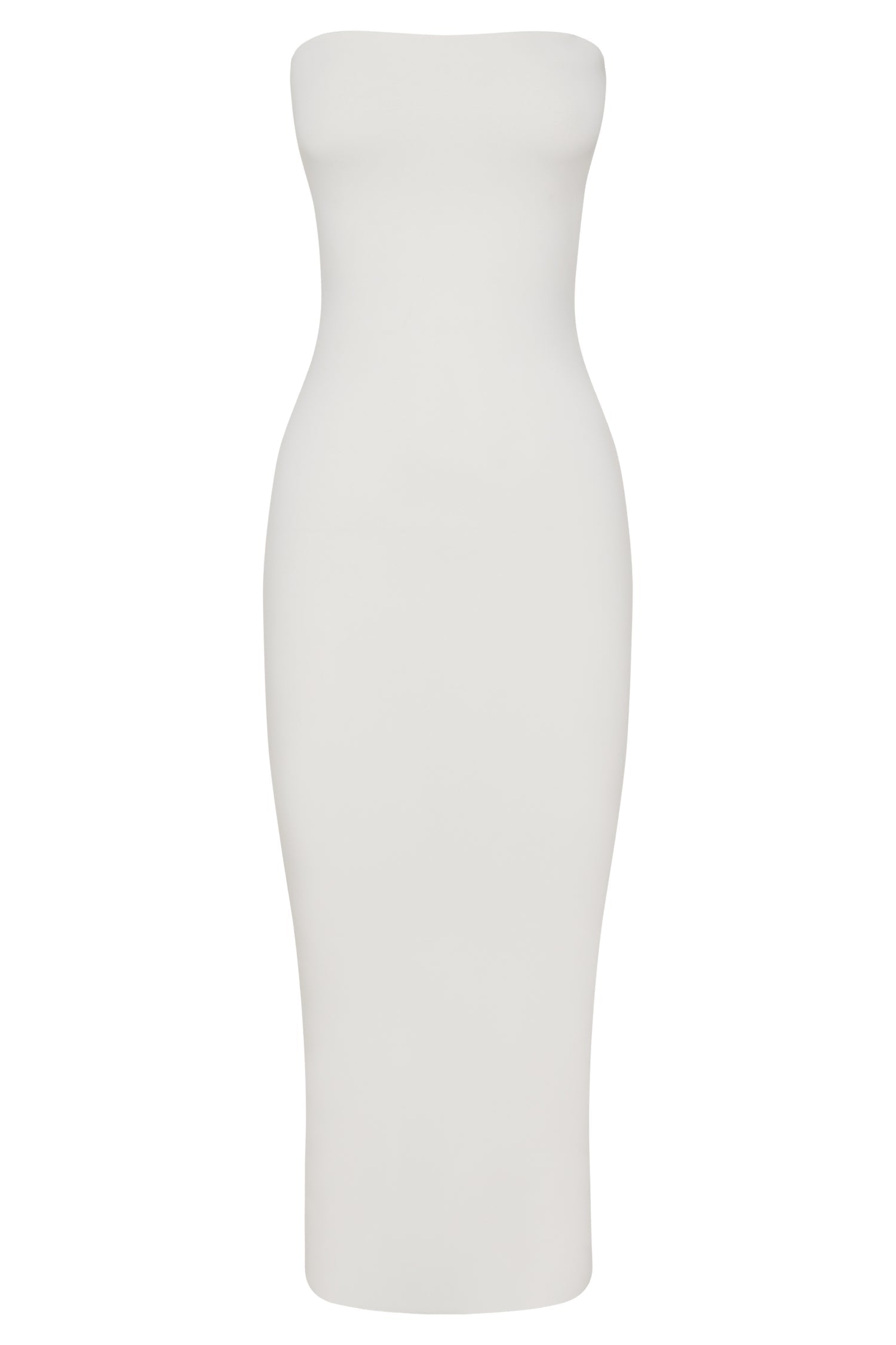 MESHKI Cassidy Strapless Midi Dress - White
