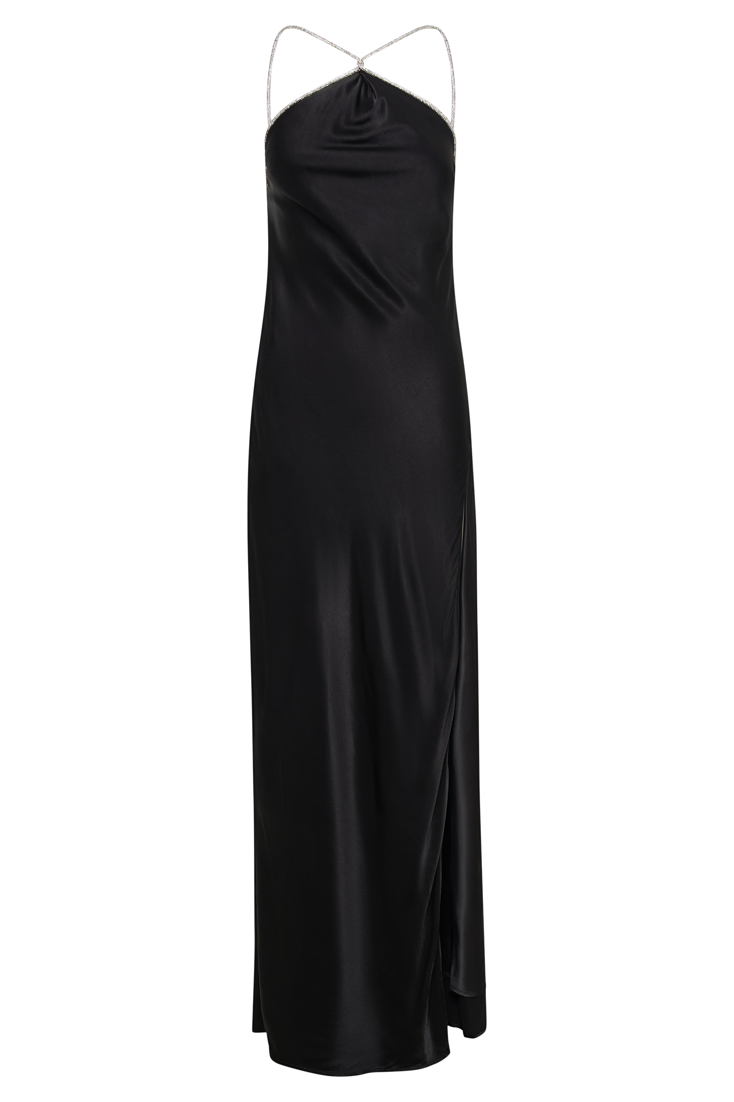 MESHKI Louise Diamante Rope Maxi Dress - Black