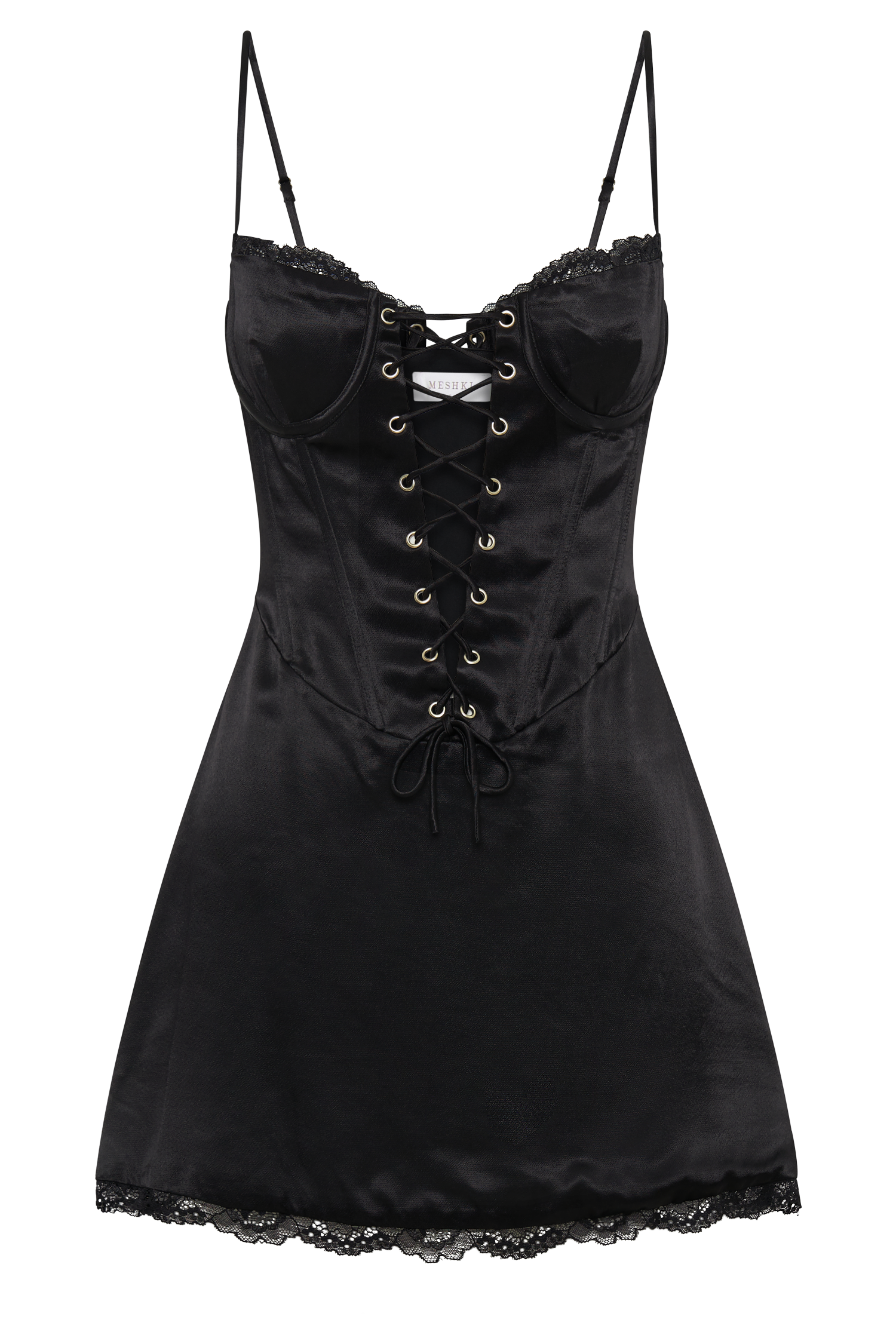 MESHKI Kalila Corset Mini Dress - Black