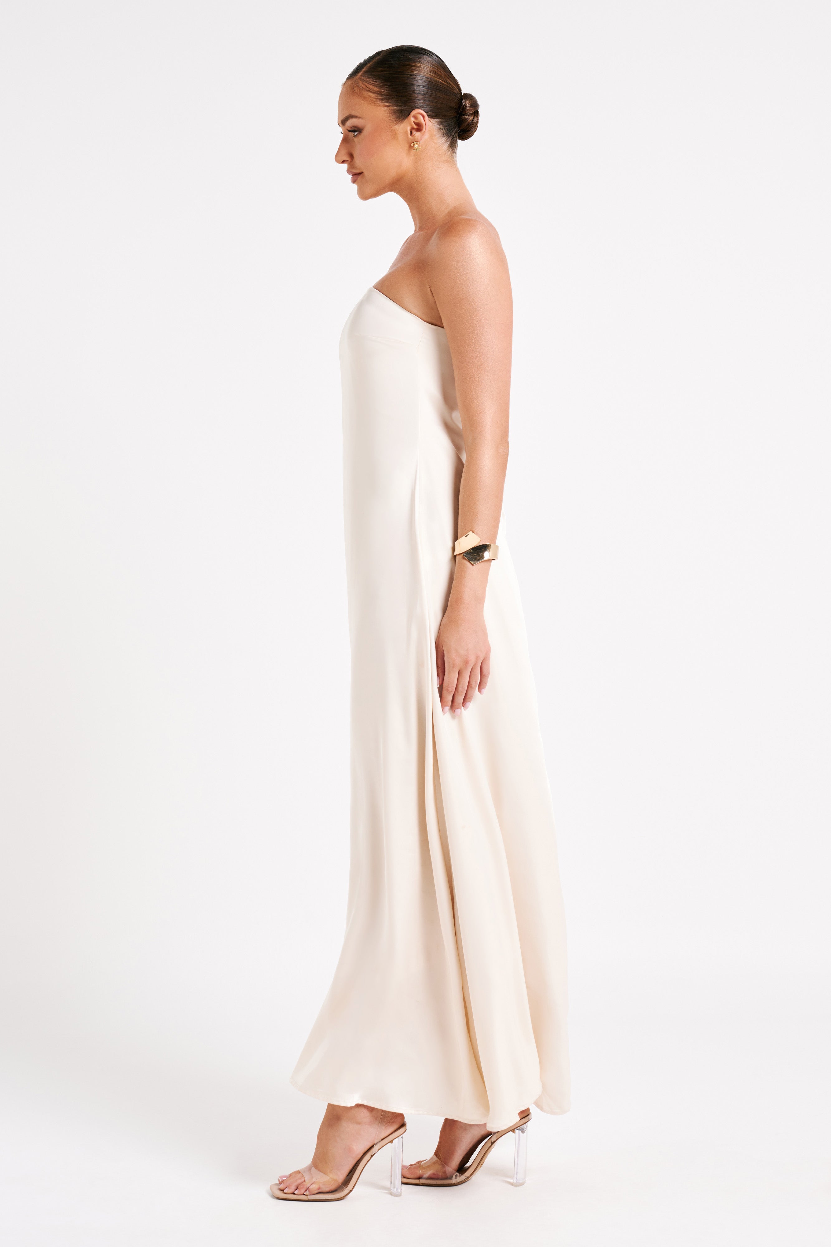 MESHKI Luisa Strapless Maxi Dress - Sand