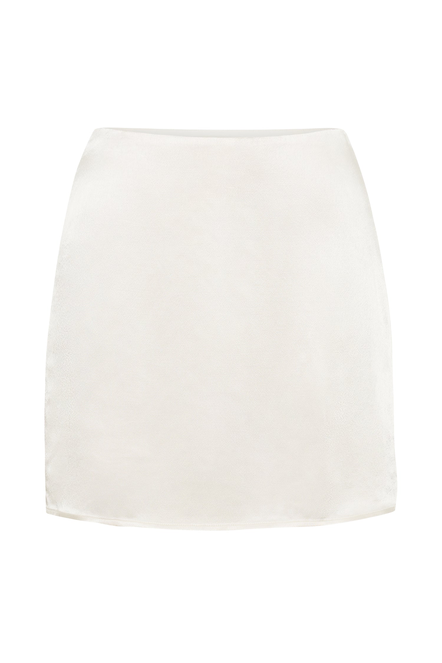 MESHKI Amia Satin Mini Skirt - Ivory