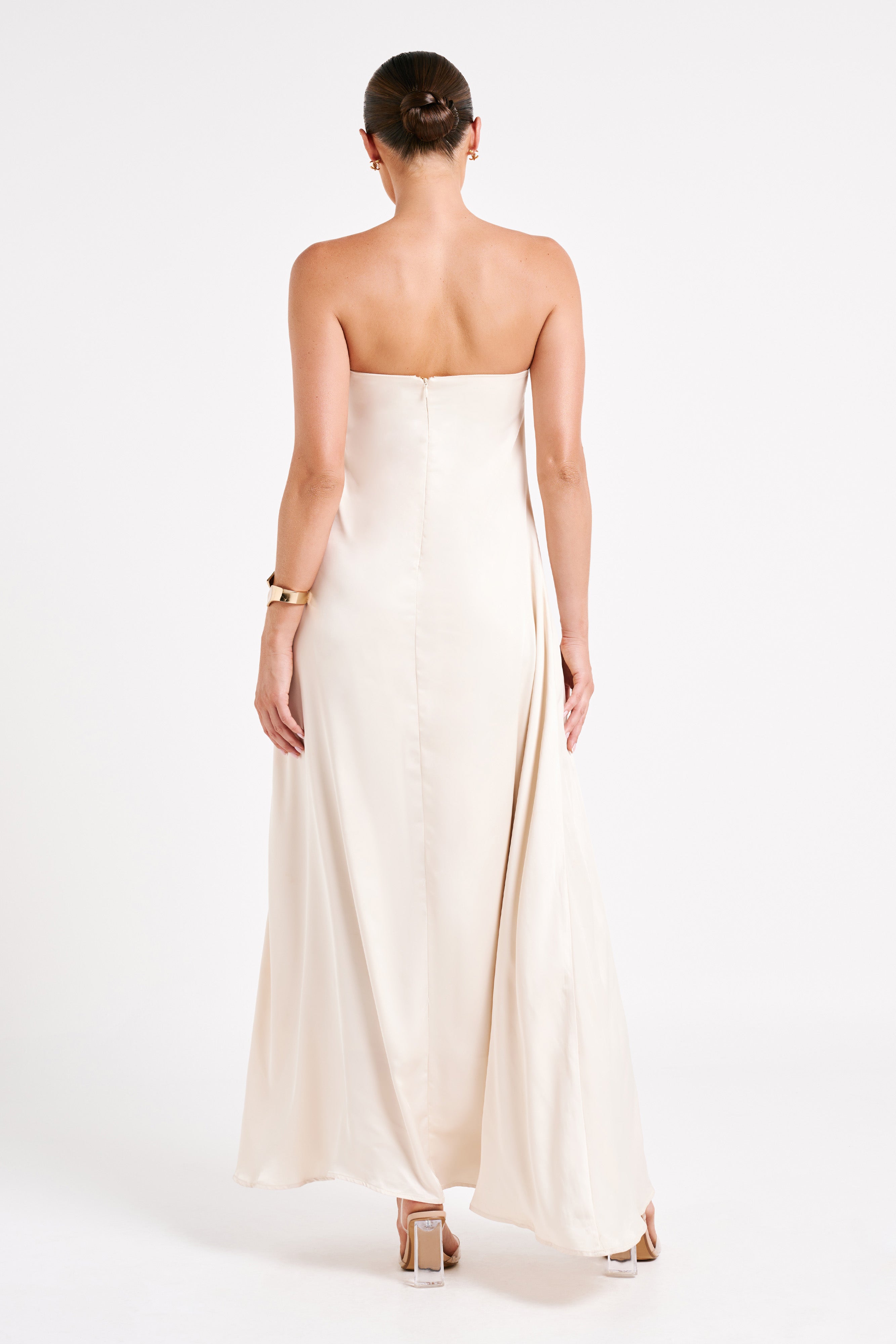 MESHKI Luisa Strapless Maxi Dress - Sand