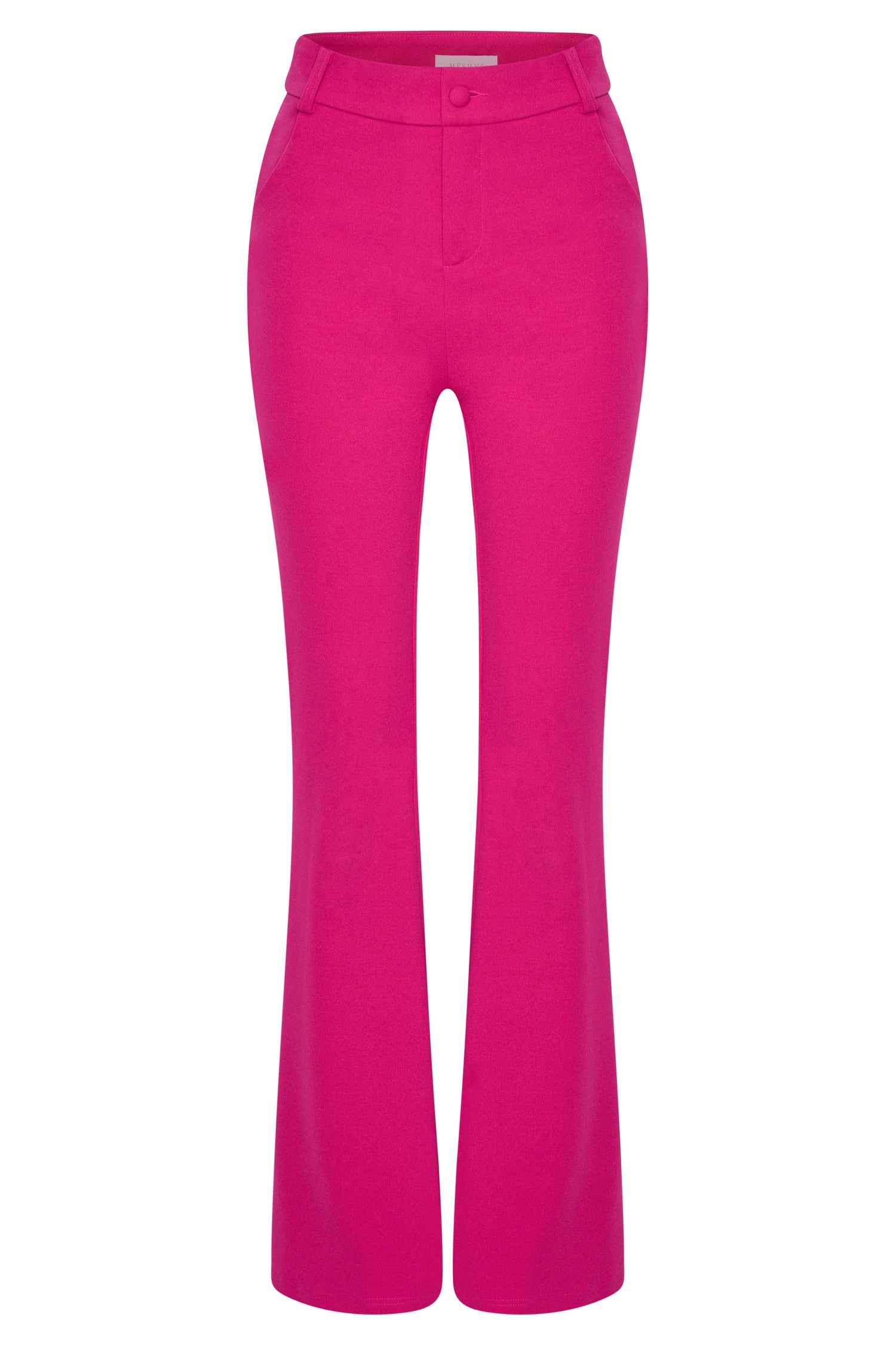 MESHKI Fiorella Flare Crepe Pants - Fuchsia