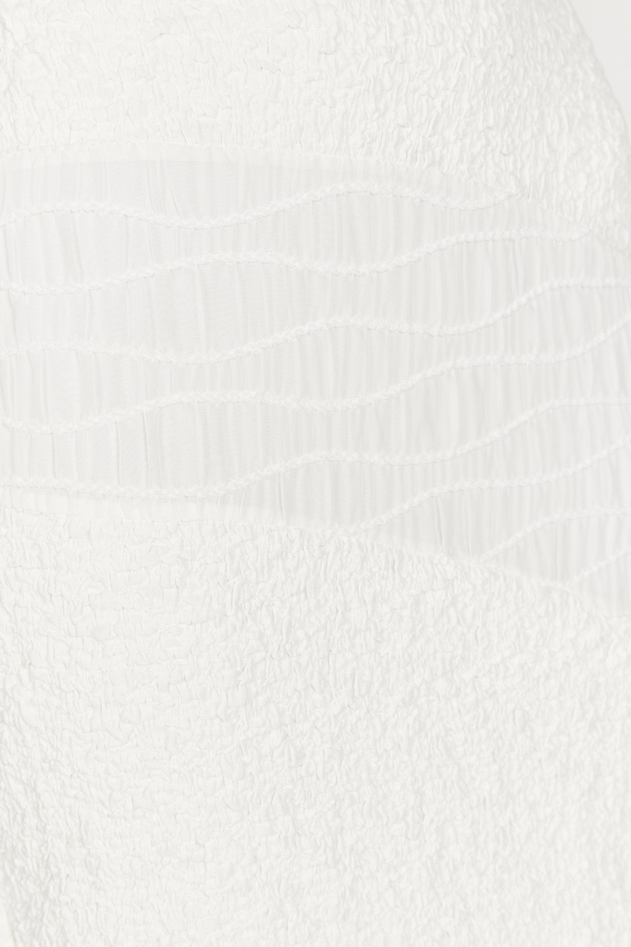 MESHKI Nyah Textured Crop Top - White