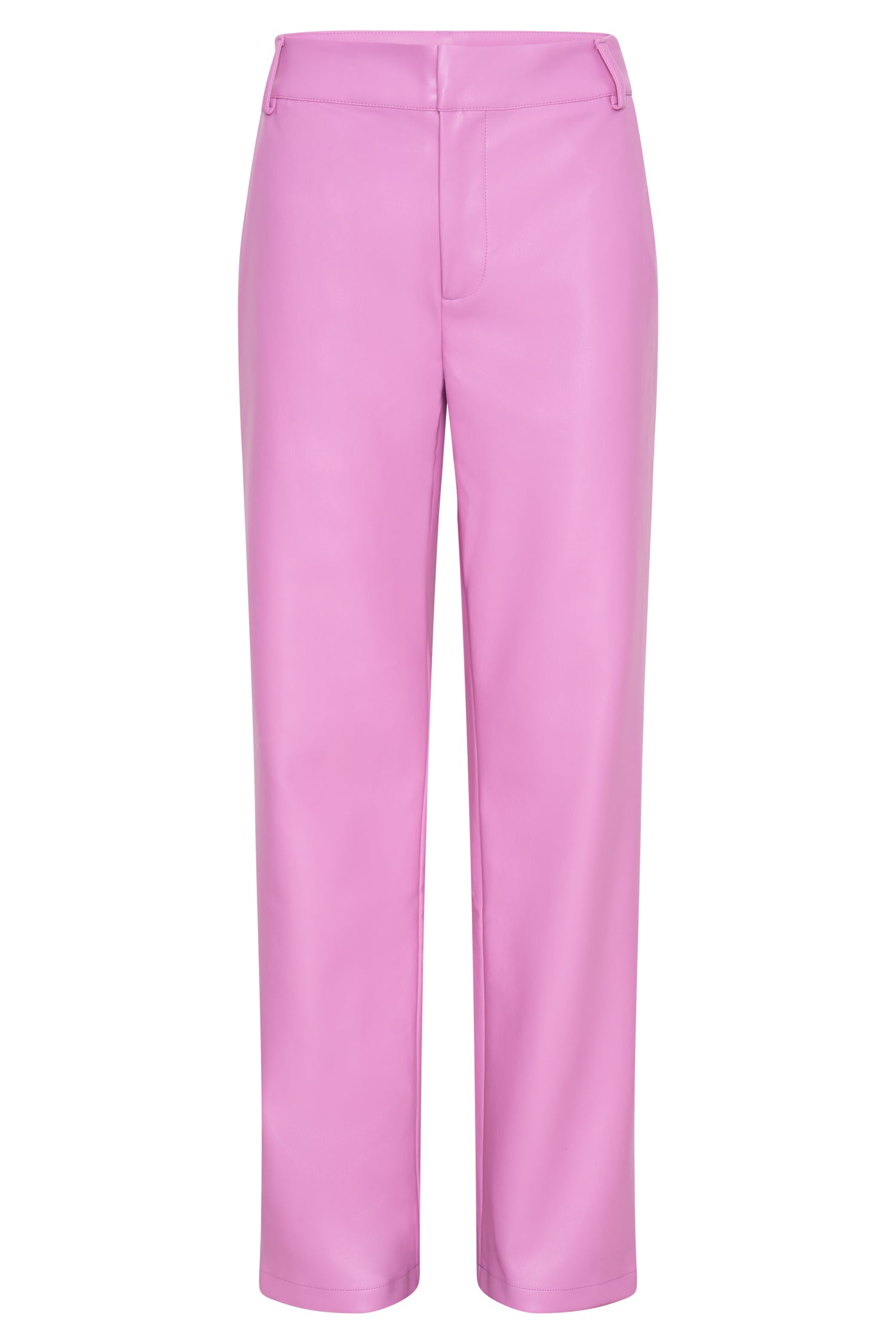 MESHKI Matilda Slouchy Low Rise Faux Leather Pant - Rose Pink