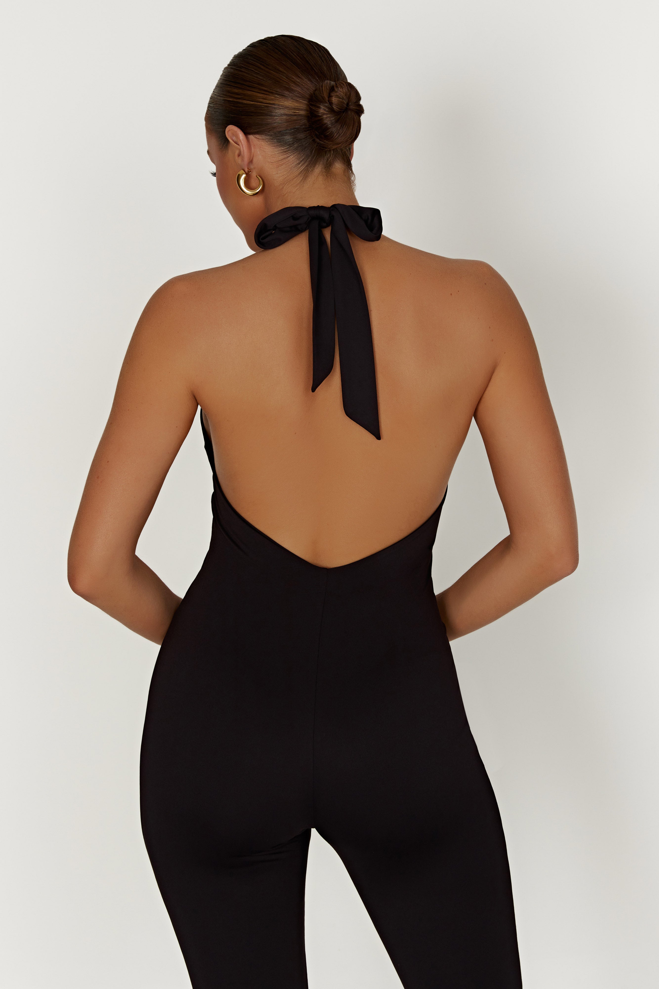 MESHKI Gigi Recycled Nylon Catsuit - Black