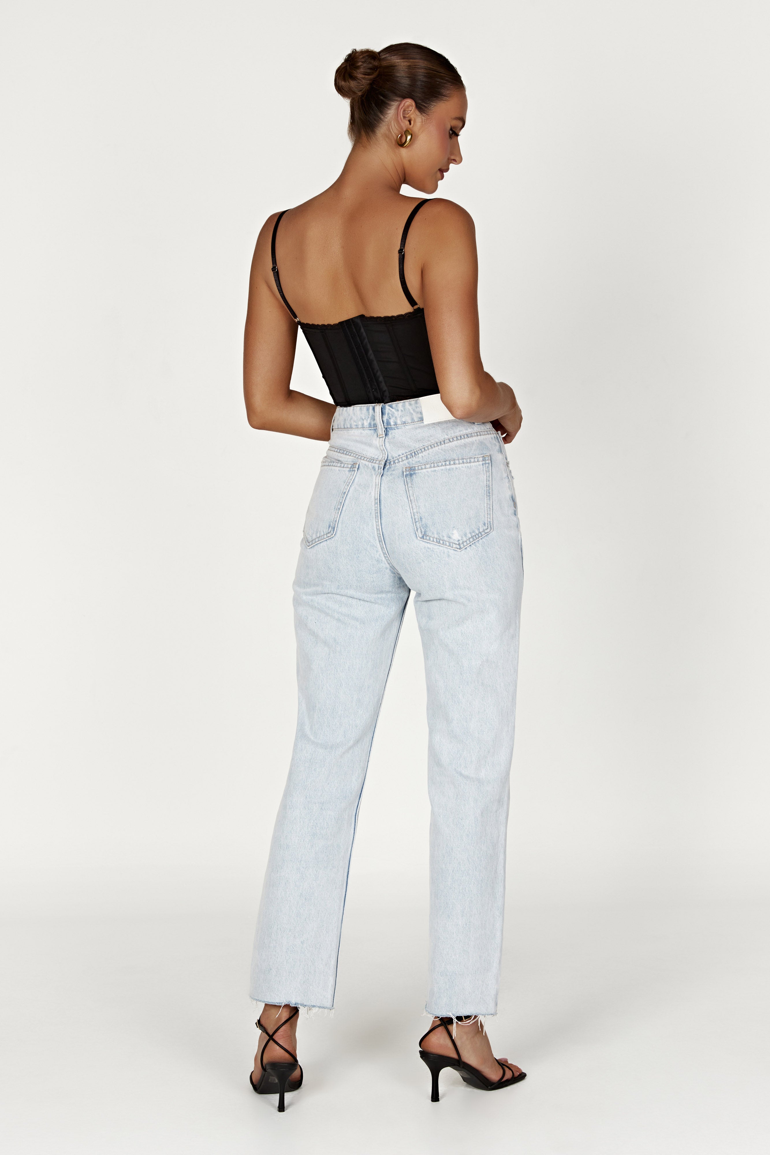 MESHKI Sansa Lace Bustier - Black