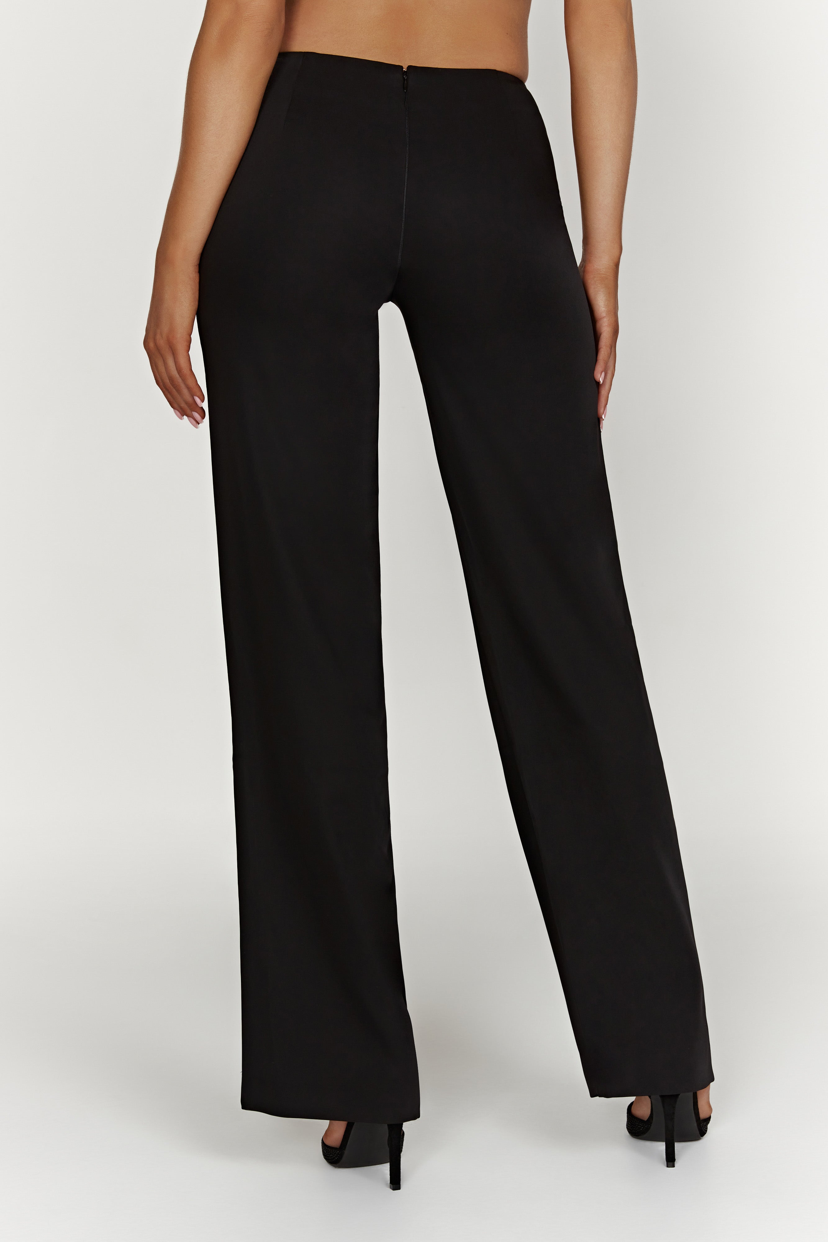 MESHKI Laurie Low Rise Suiting Pant - Black