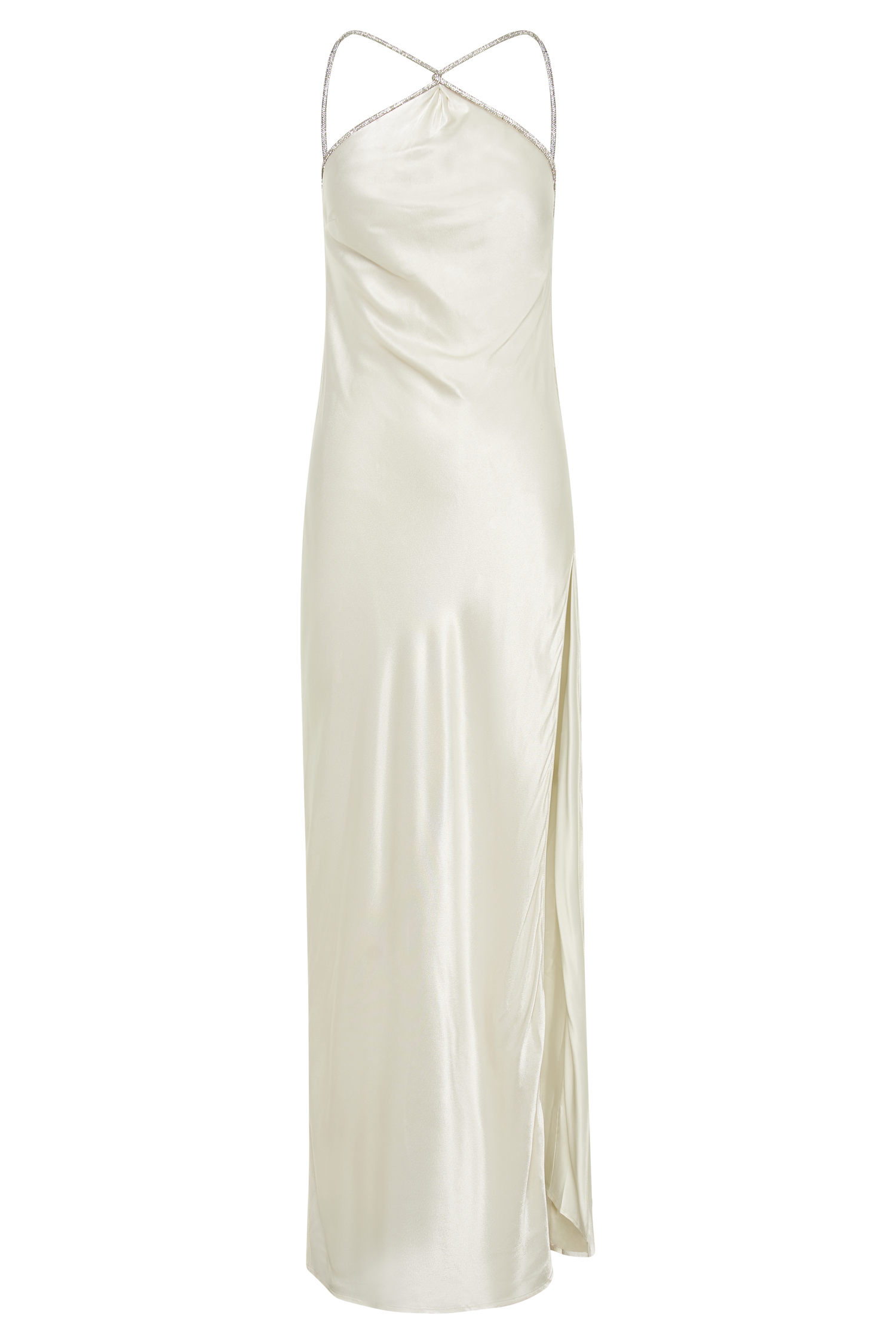 MESHKI Louise Diamante Rope Maxi Dress - Ivory