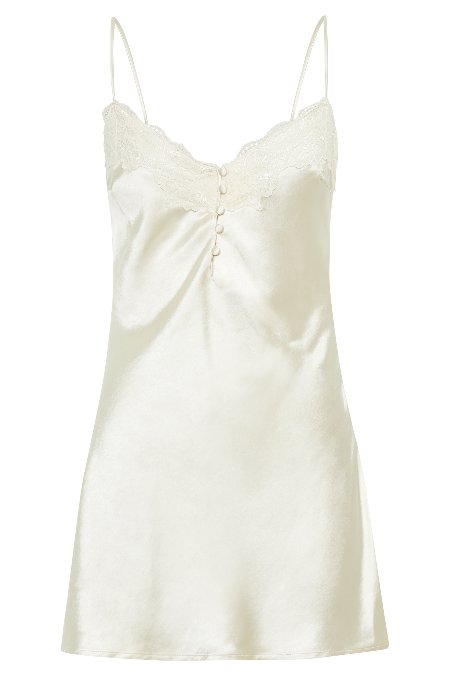 MESHKI Vesta Lace Satin Dress - Ivory