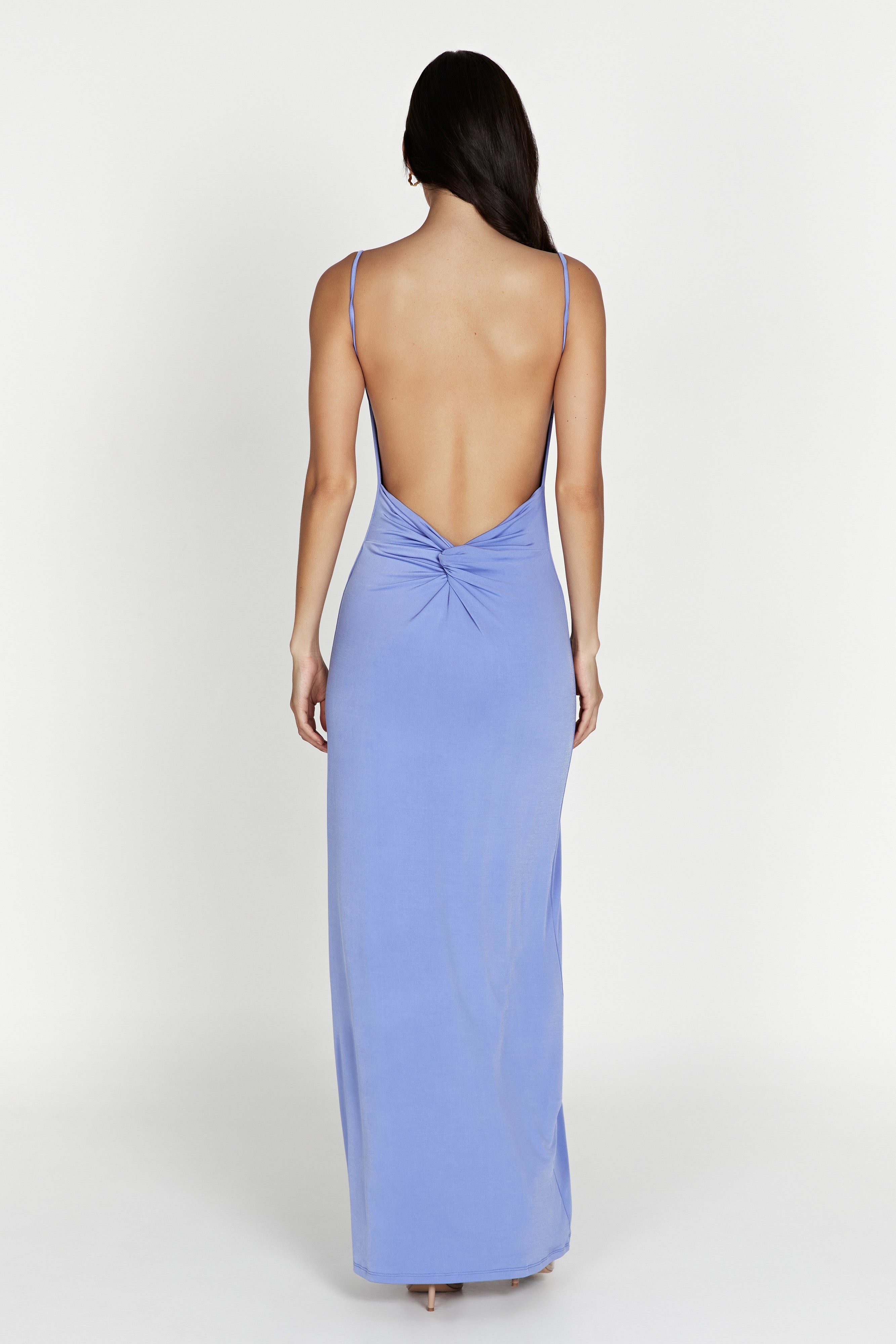 MESHKI Darcy Cowl Maxi Dress With Low Back - Lavender