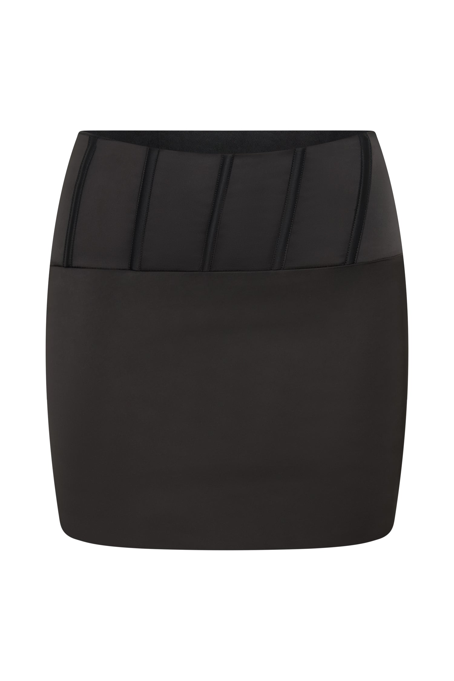 MESHKI Scarlet Corset Mini Skirt - Black