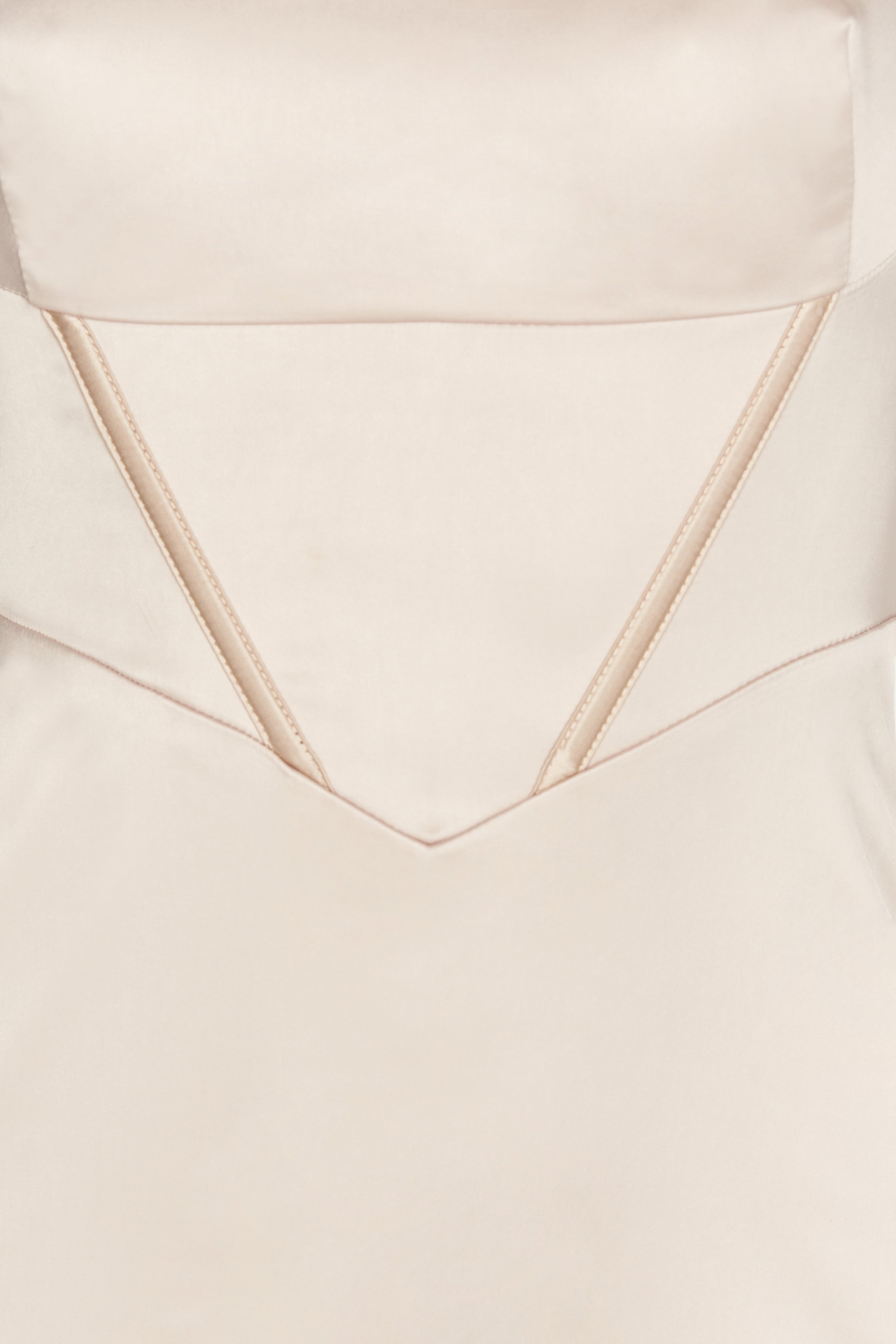 MESHKI Desirie Corset Maxi Dress - Champagne