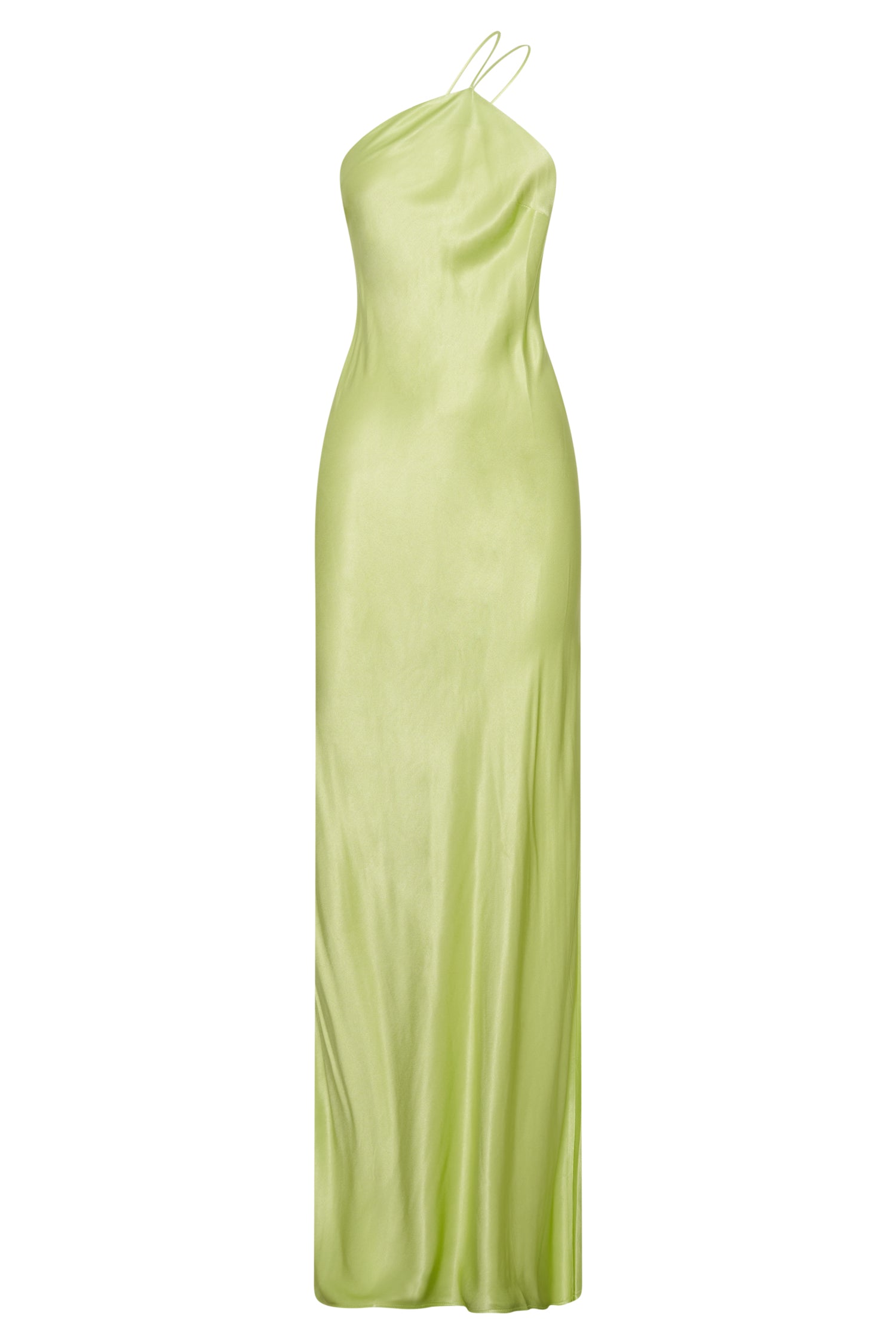 MESHKI Alena One Shoulder Maxi Dress - Pistachio Green