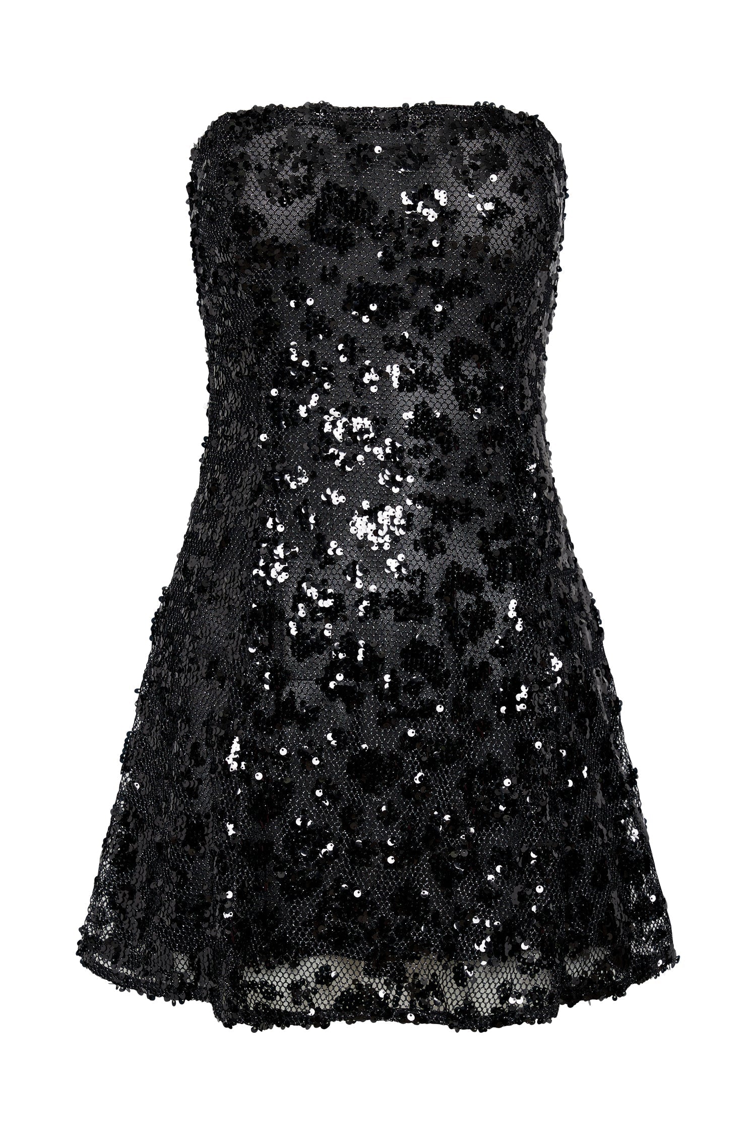 MESHKI Everleigh Strapless Sequin Mini Dress - Black