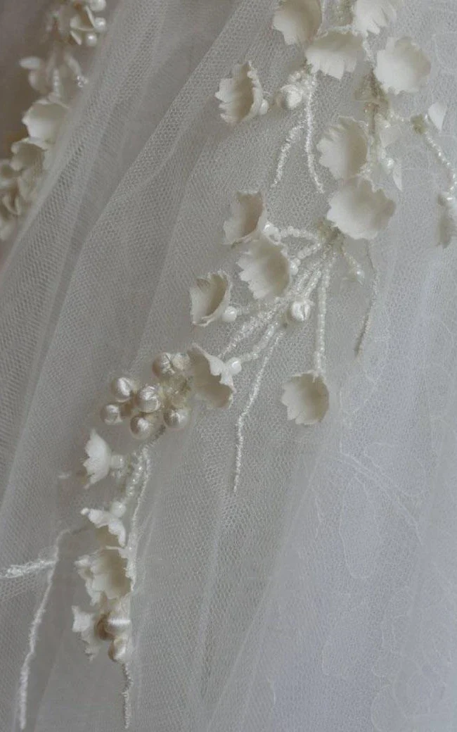 Mini High Neck Sleeveless Bell Beading Zipper Keyhole Tulle Lace Dress