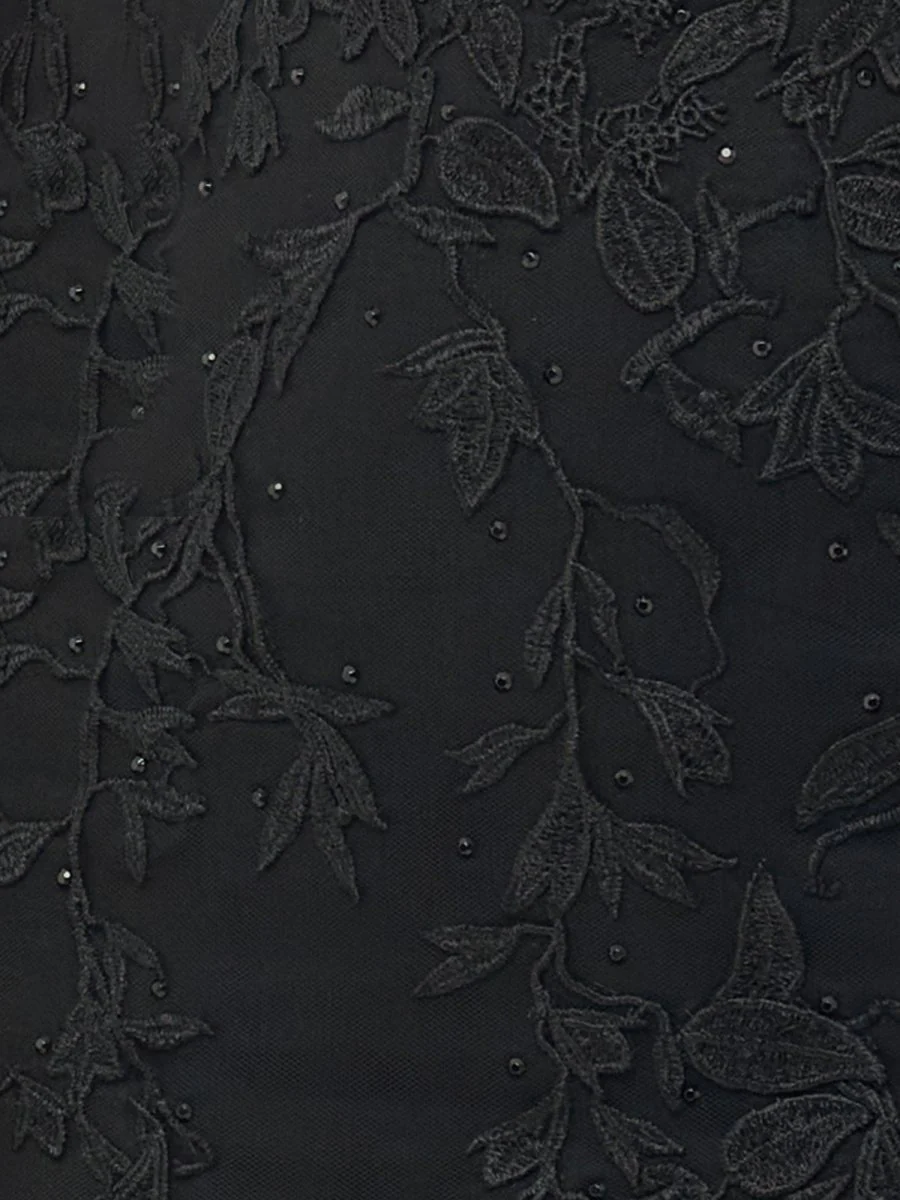 Elaina |Mermaid Deep V Neck Feather Lace Long Prom Dress