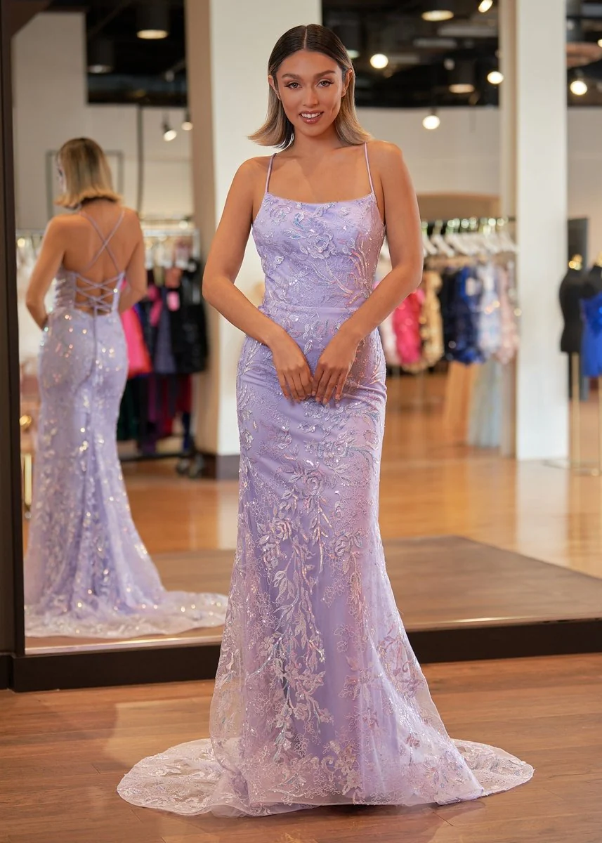 Sylvia |Mermaid Scoop Lace Long Prom Dress