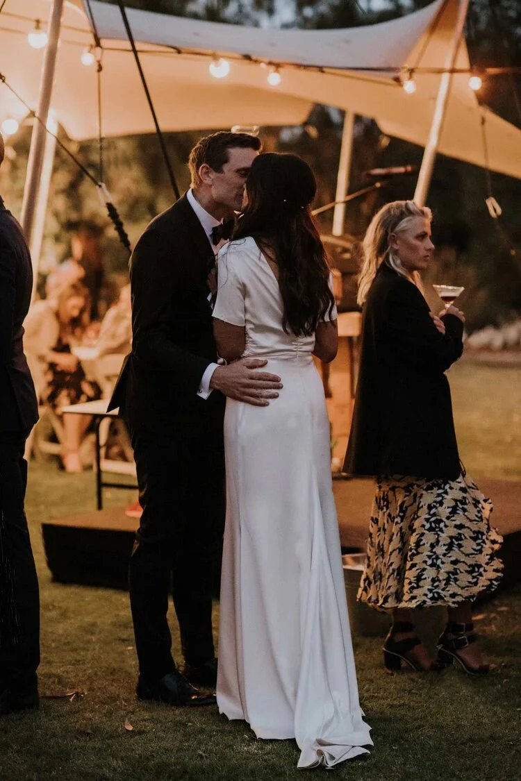 Sheath Engaged Noivas Wedding Dresses With Slit