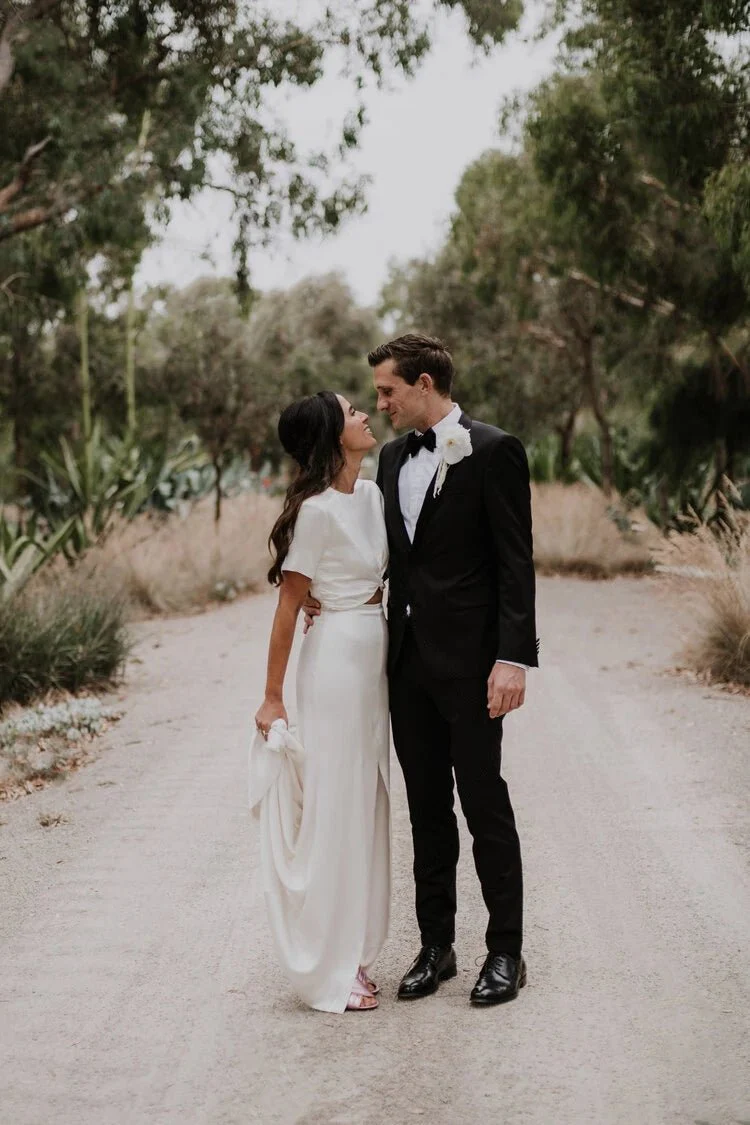 Sheath Engaged Noivas Wedding Dresses With Slit