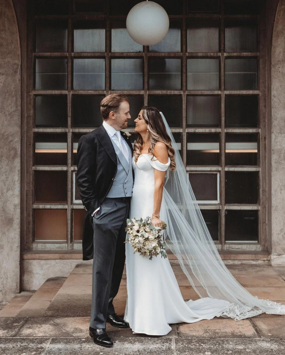 Mermaid Satin Wedding Dresses Off the Shoulder with Slit