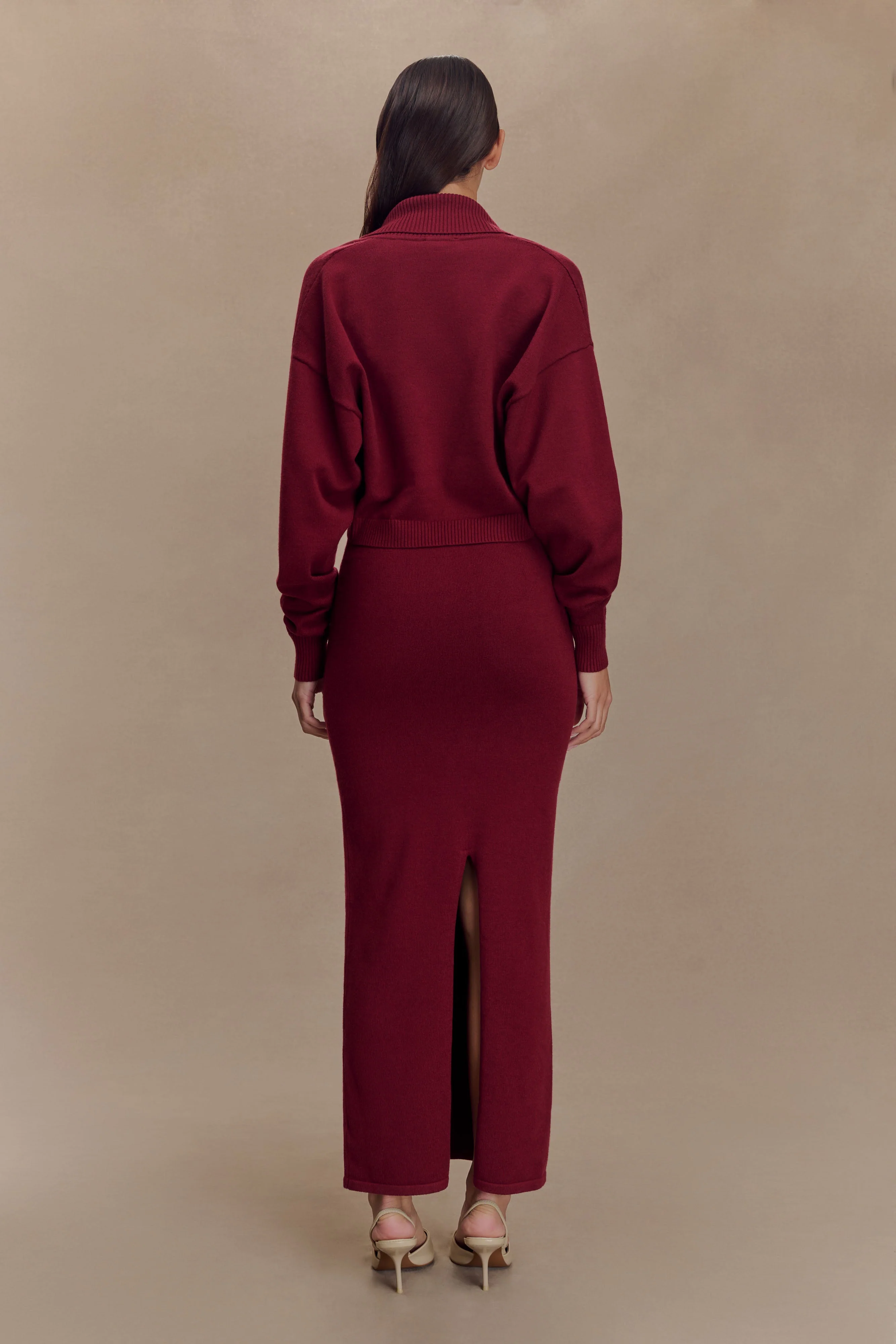 Kingston Knit Maxi Dress - Merlot