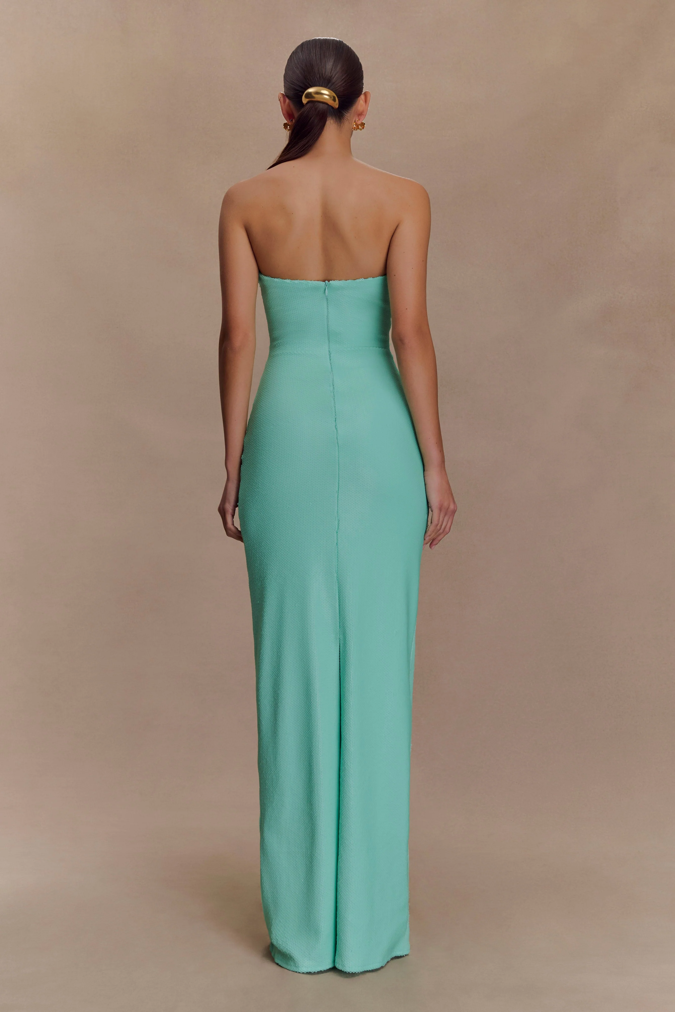 Winston Strapless Sequin Maxi Dress - Lagoon
