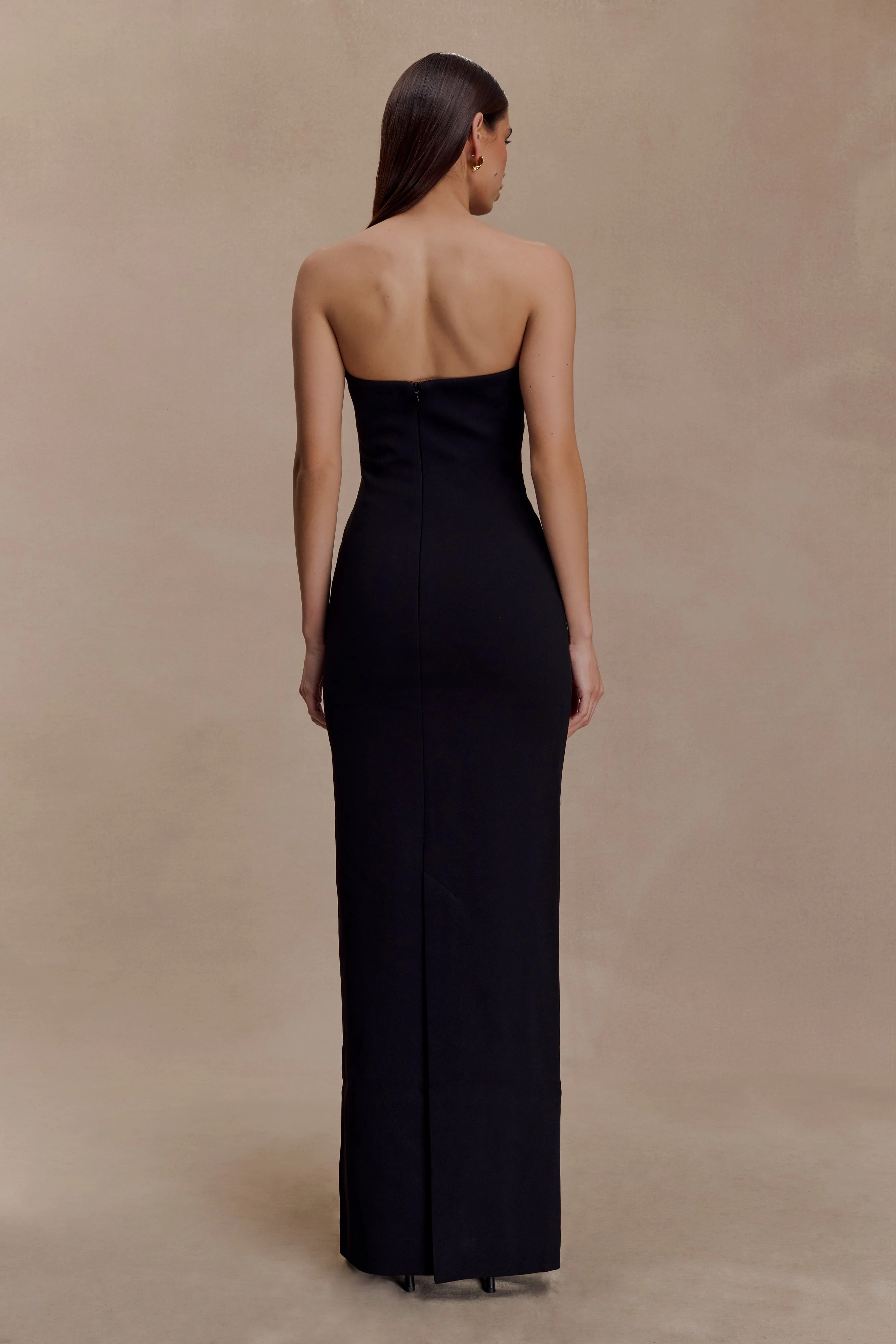 Lianne Strapless Maxi Dress - Black