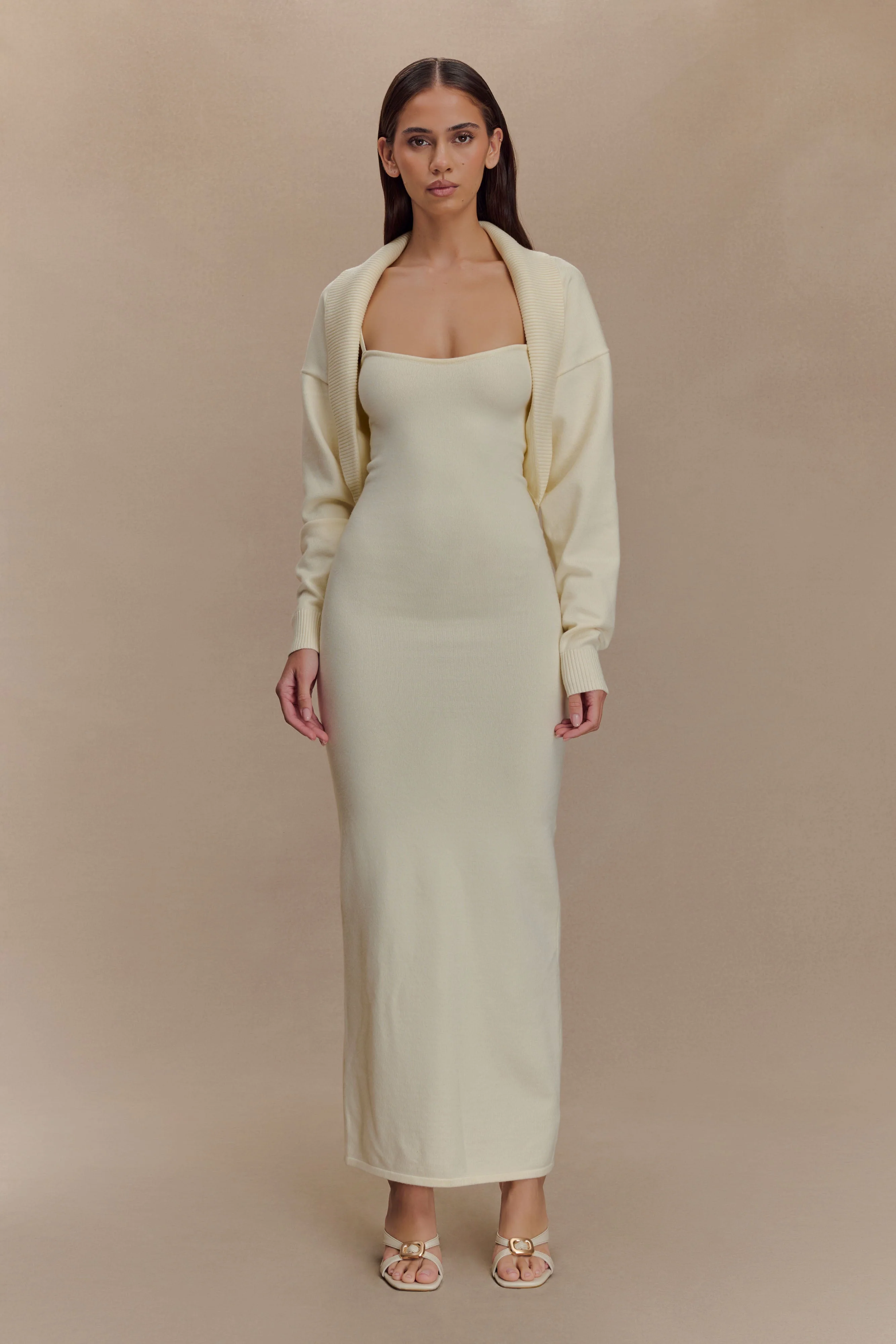 Kingston Knit Maxi Dress - Ivory