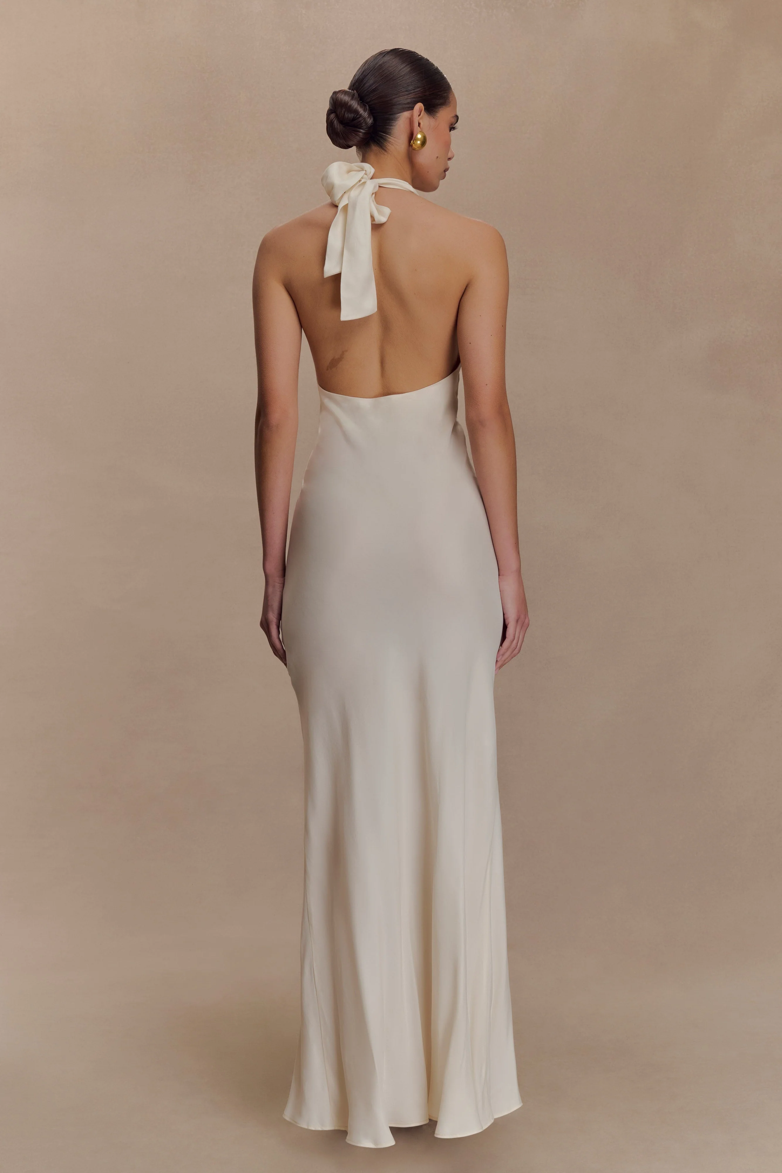 Louisiana Halter Maxi Dress - Ivory