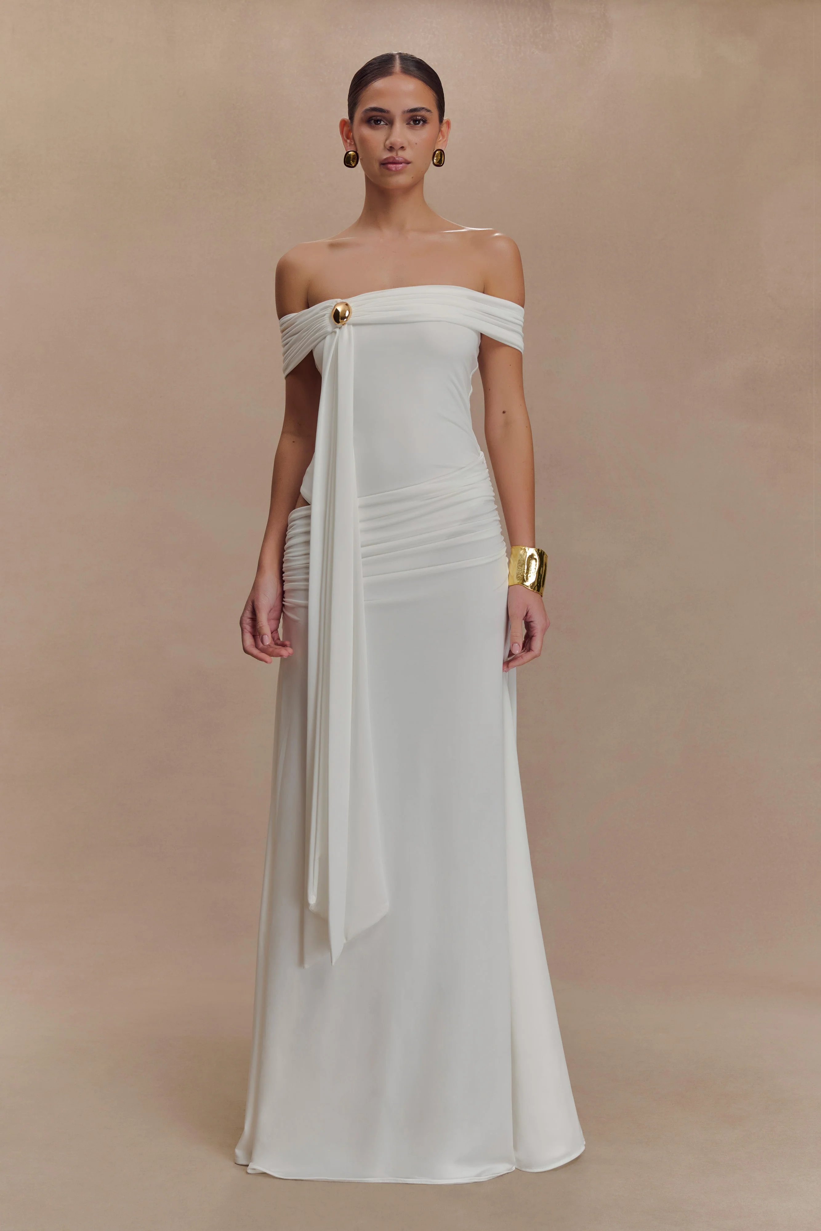 Oliver Slinky Maxi Dress - White