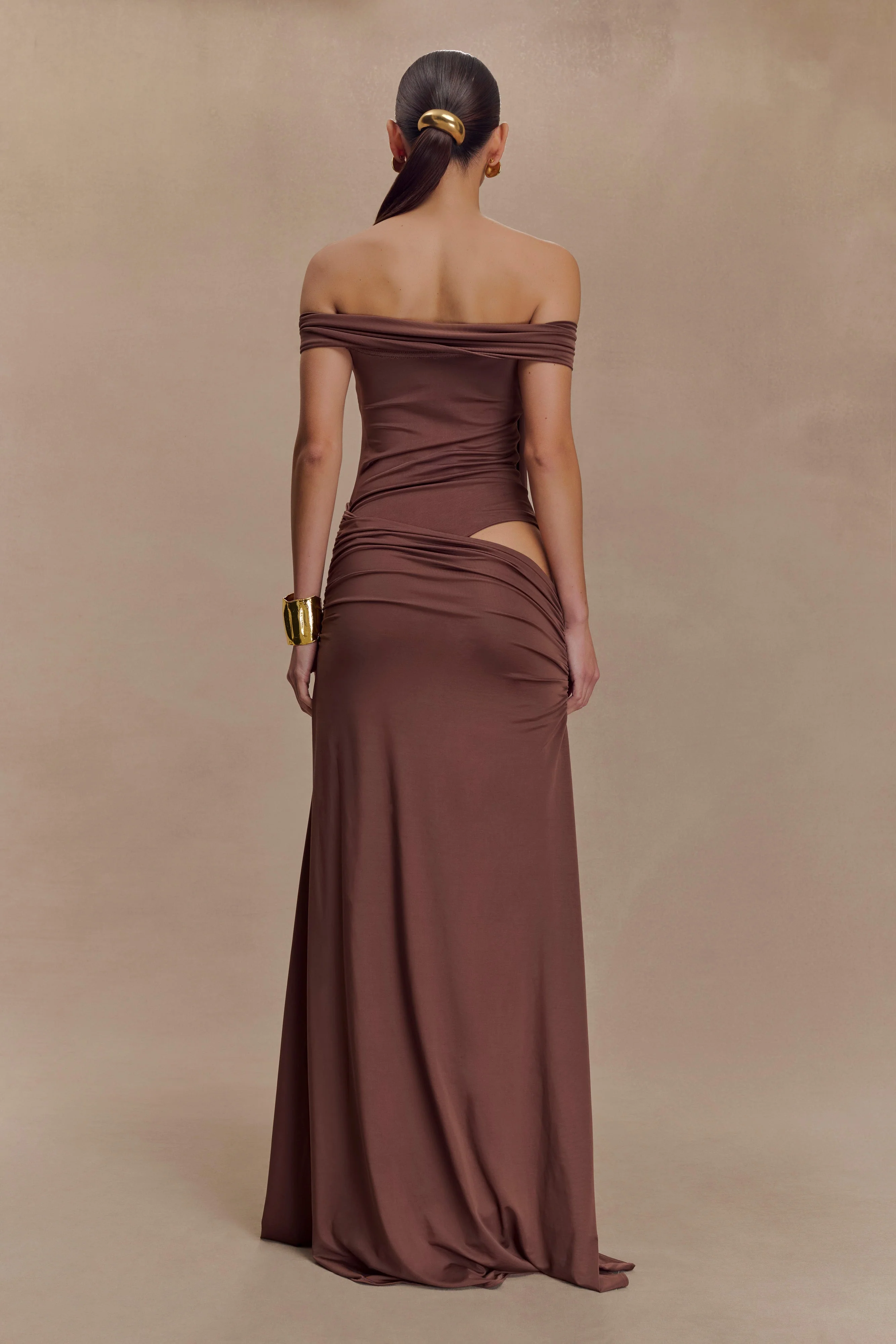 Oliver Slinky Maxi Dress - Chocolate