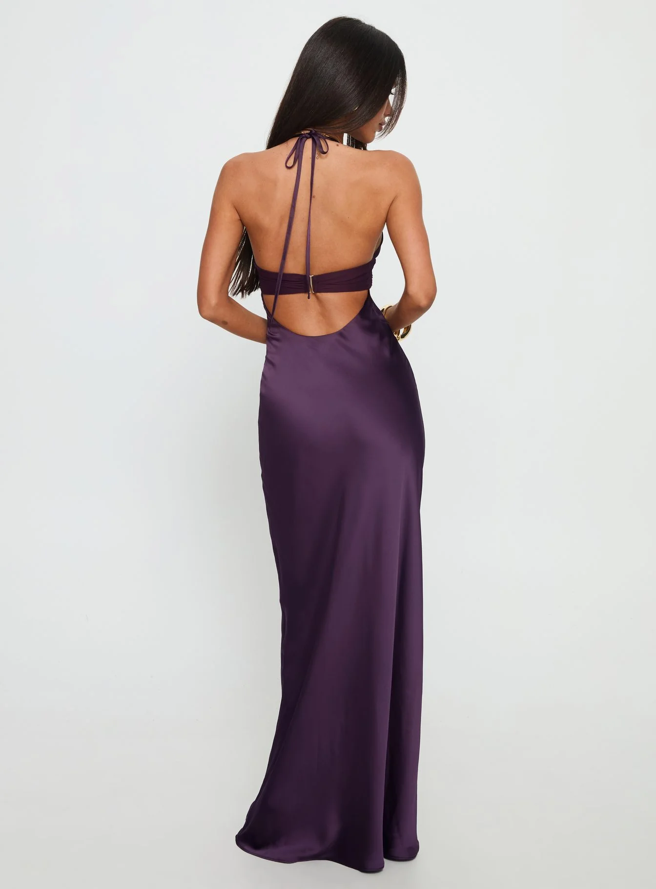 Odyssa Halter Maxi Dress Purple