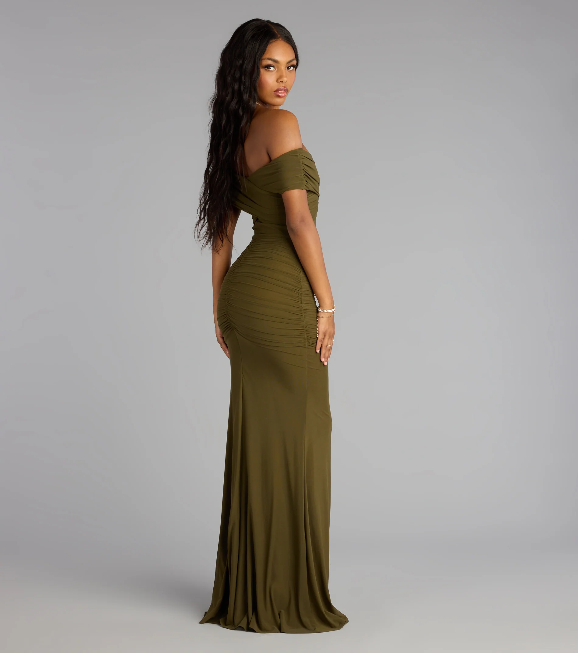 Allison Off-The-Shoulder Mermaid Formal Dress