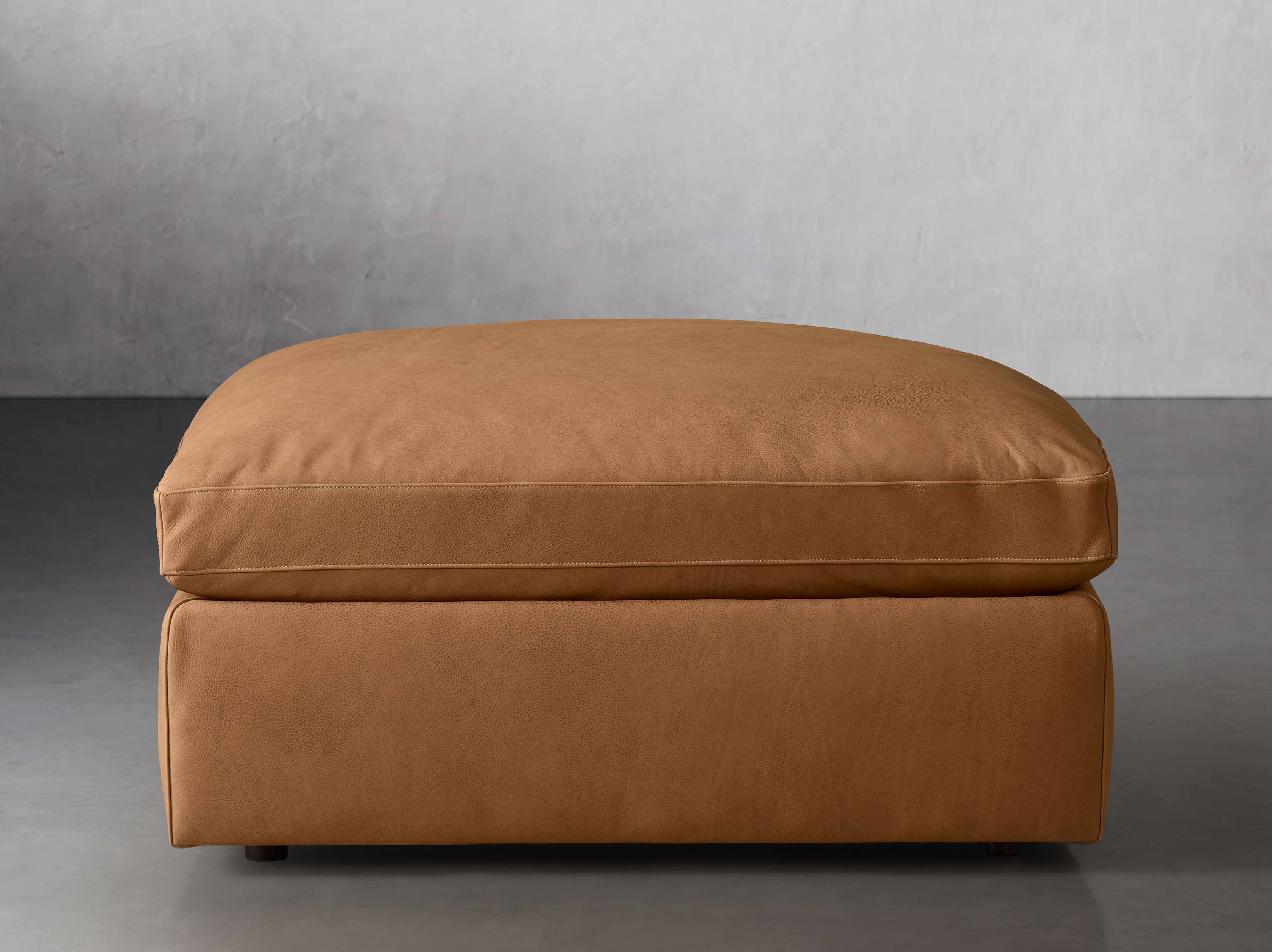 Beale Leather Ottoman
