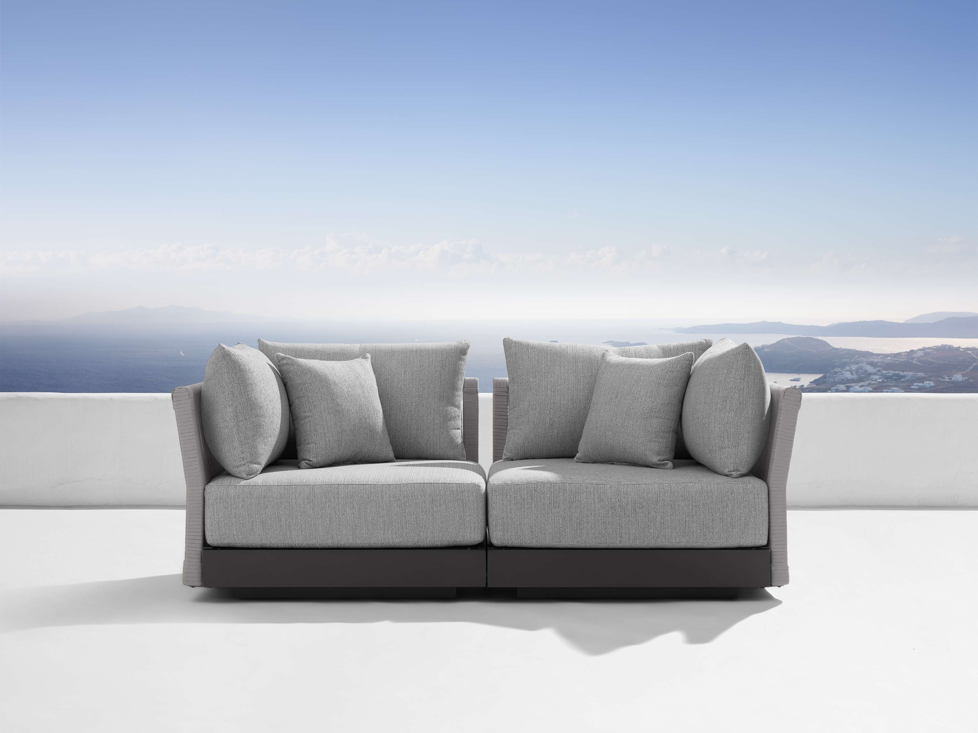 Naxos Outdoor Two Piece Modular Sofa