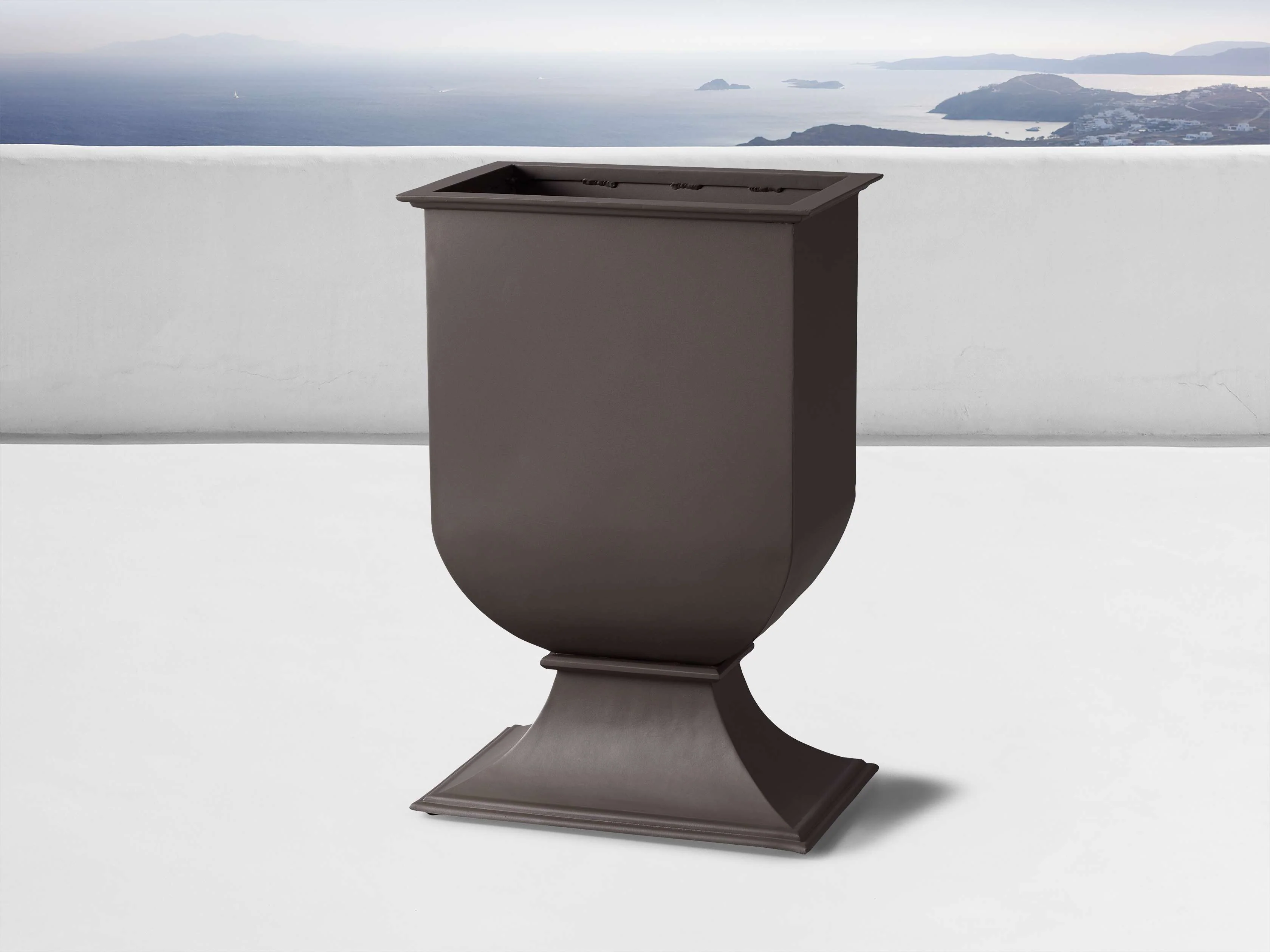 Footed Outdoor Tall Planter